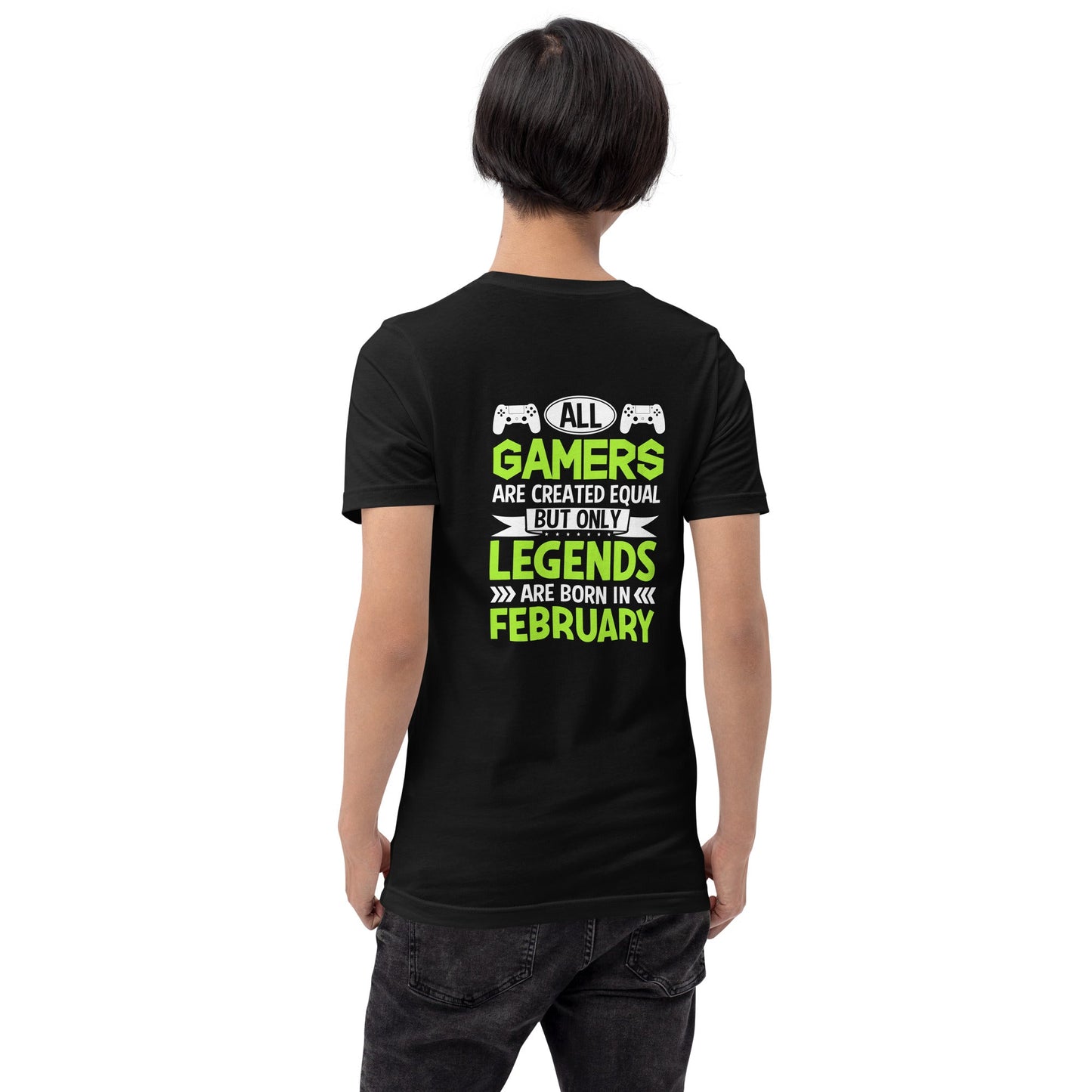 All Gamers are created equal - Unisex t-shirt ( Back Print ) by DarkByteGear