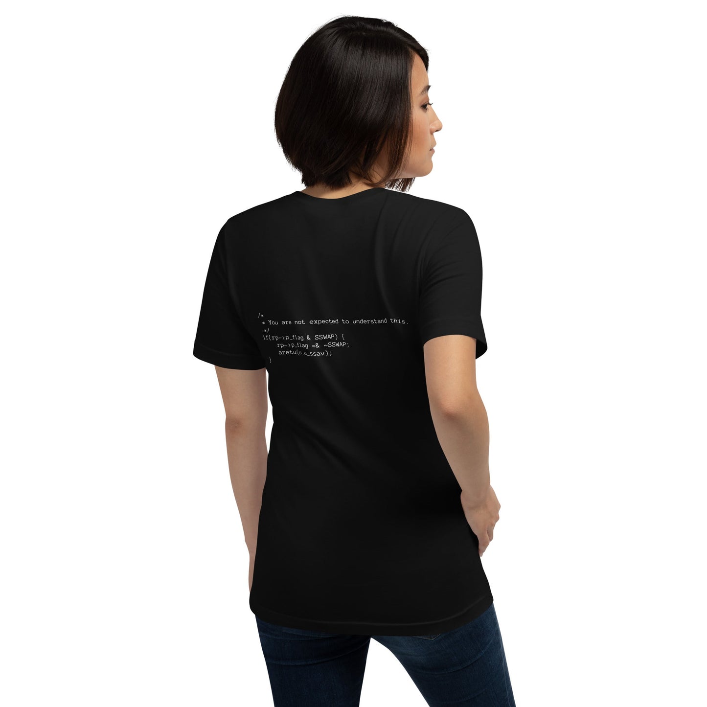 You are not expected to Understand this V1 - Unisex t-shirt ( Back Print ) by DarkByteGear