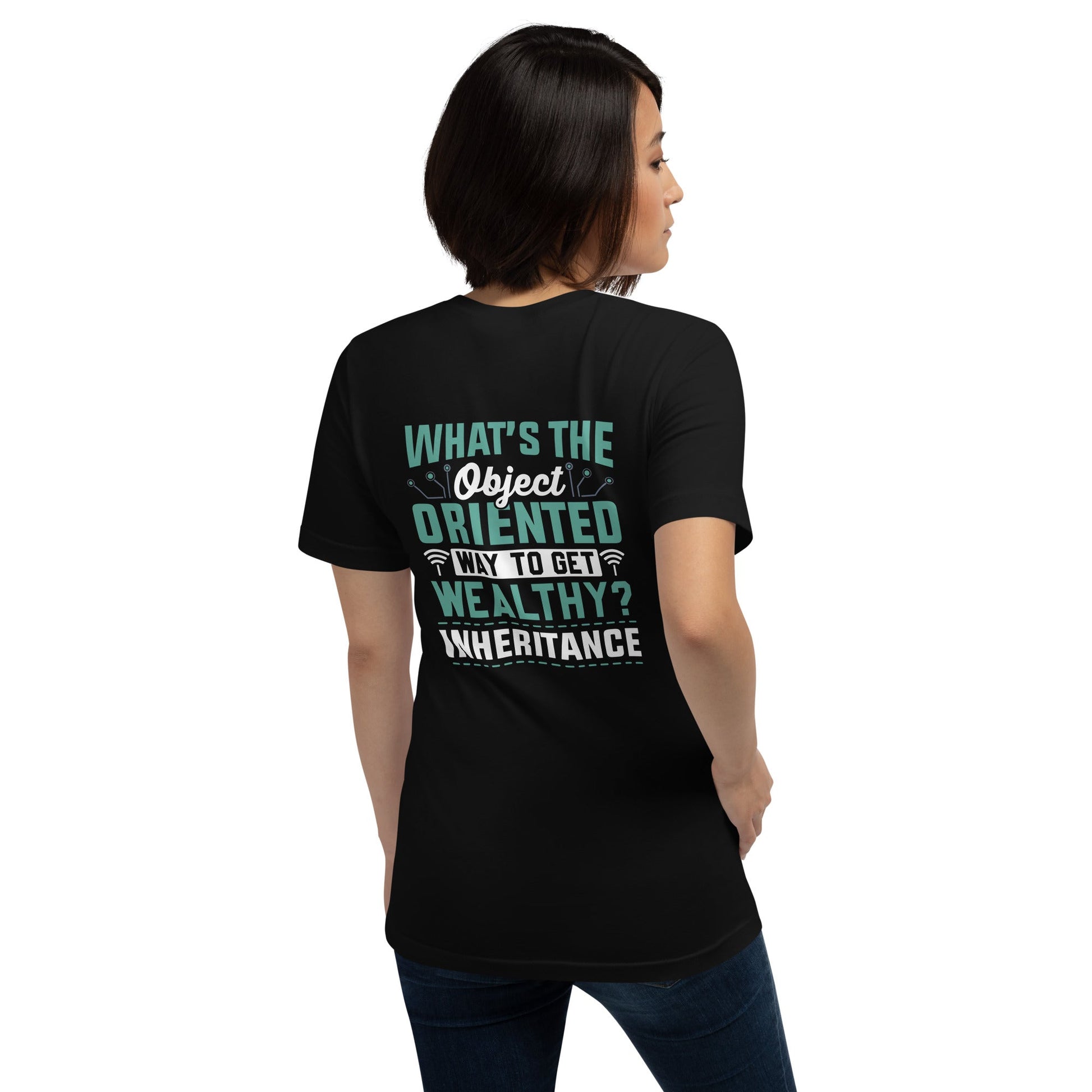 What is the Object Oriented Way to get Wealthy? Inheritance Unisex t-shirt by DarkByteGear