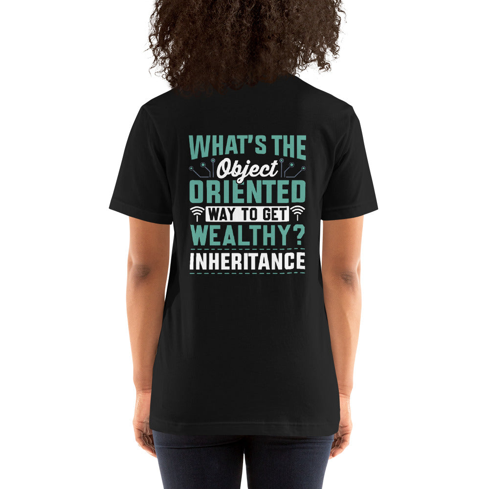 What is the Object Oriented Way to get Wealthy? Inheritance Unisex t-shirt by DarkByteGear