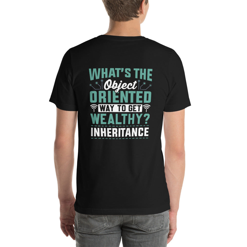 What is the Object Oriented Way to get Wealthy? Inheritance Unisex t-shirt by DarkByteGear