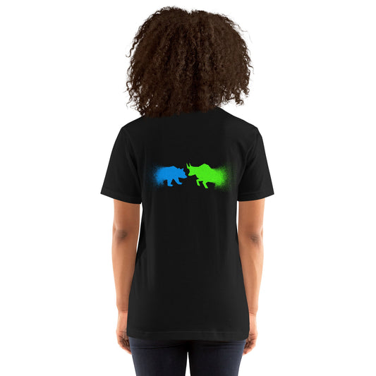Bearish And Bullish (DB) - Unisex t-shirt ( Back Print ) by DarkByteGear