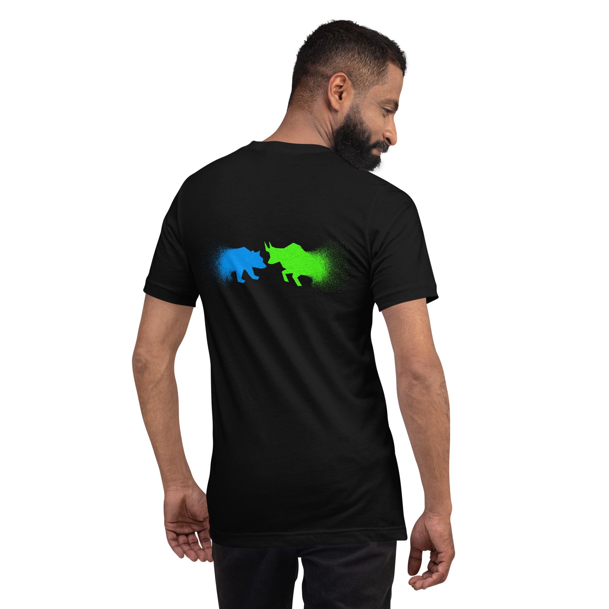 Bearish And Bullish (DB) - Unisex t-shirt ( Back Print ) by DarkByteGear