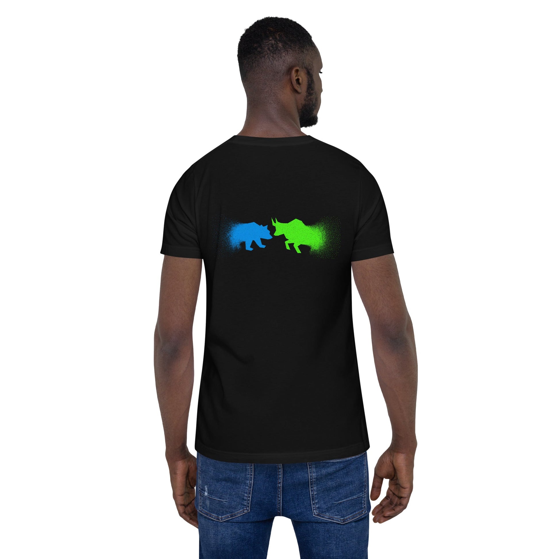 Bearish And Bullish (DB) - Unisex t-shirt ( Back Print ) by DarkByteGear