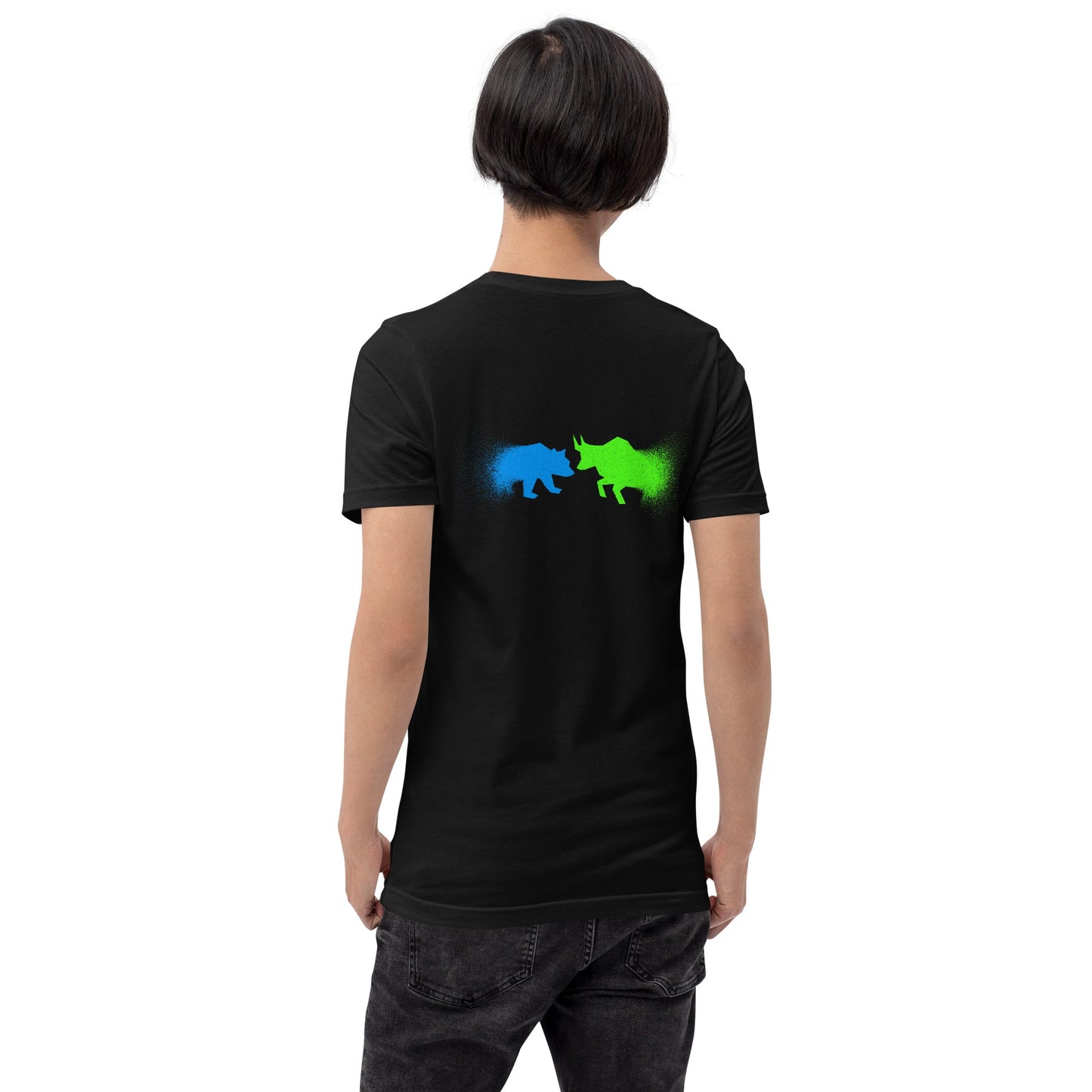 Bearish And Bullish (DB) - Unisex t-shirt ( Back Print ) by DarkByteGear