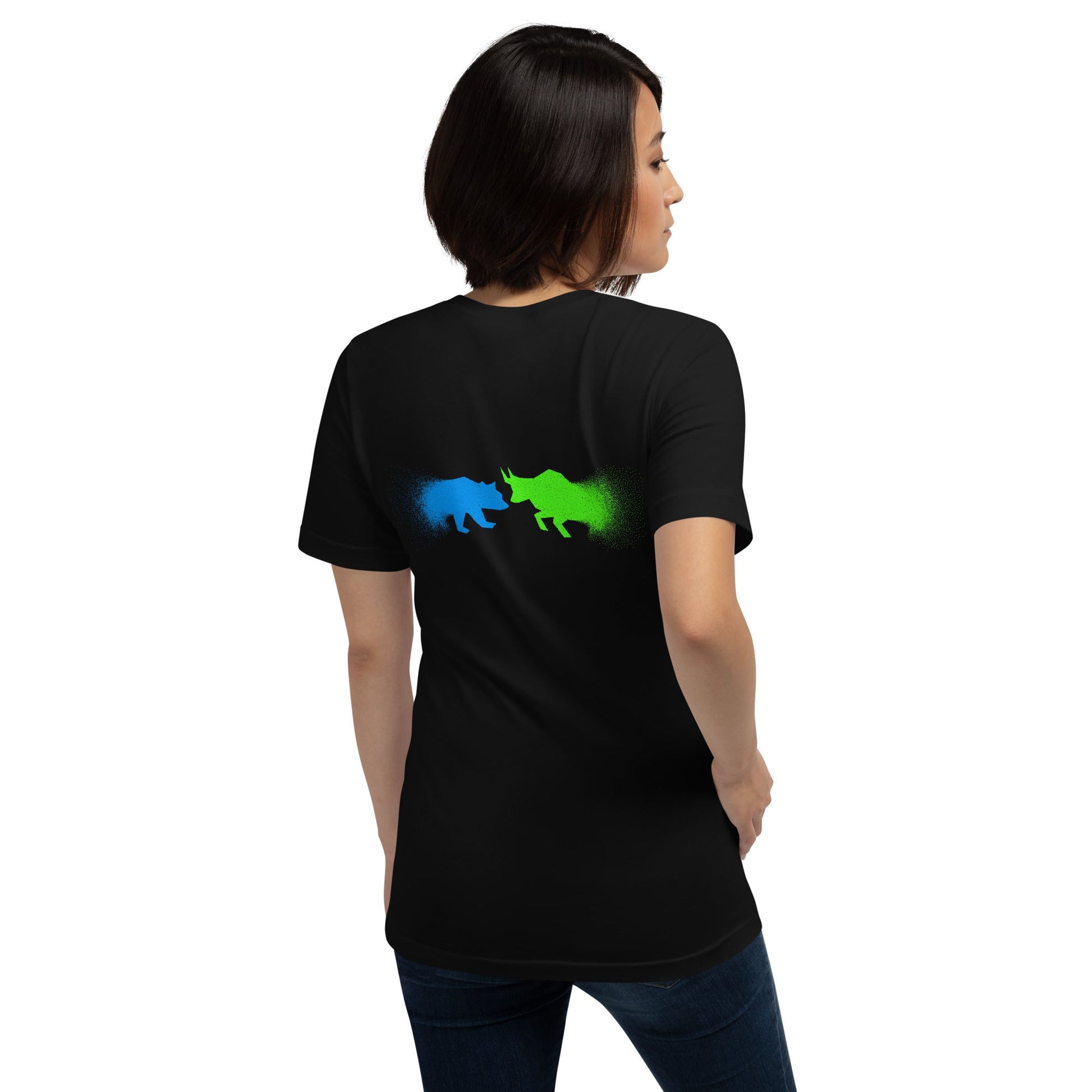 Bearish And Bullish (DB) - Unisex t-shirt ( Back Print ) by DarkByteGear