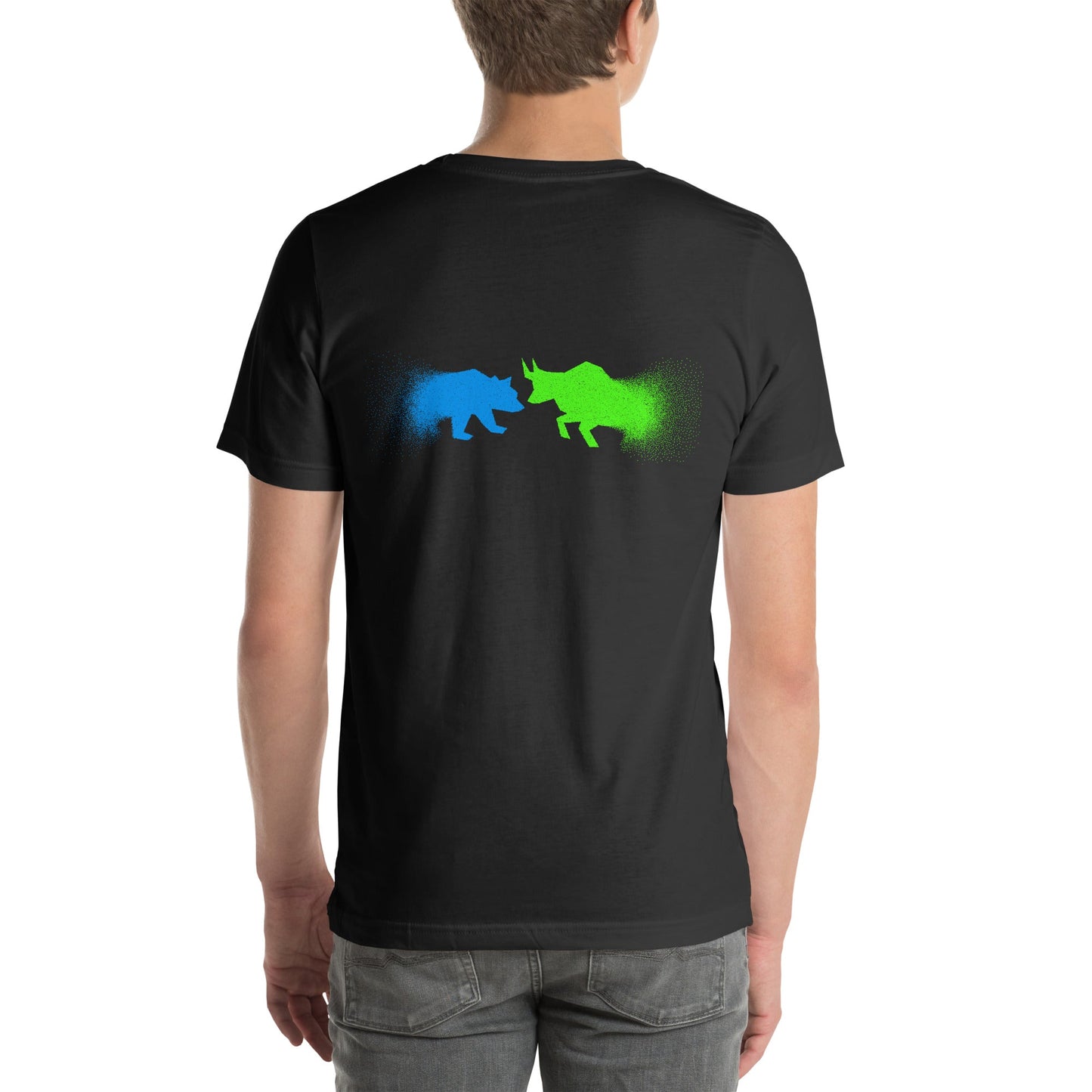 Bearish And Bullish (DB) - Unisex t-shirt ( Back Print ) by DarkByteGear