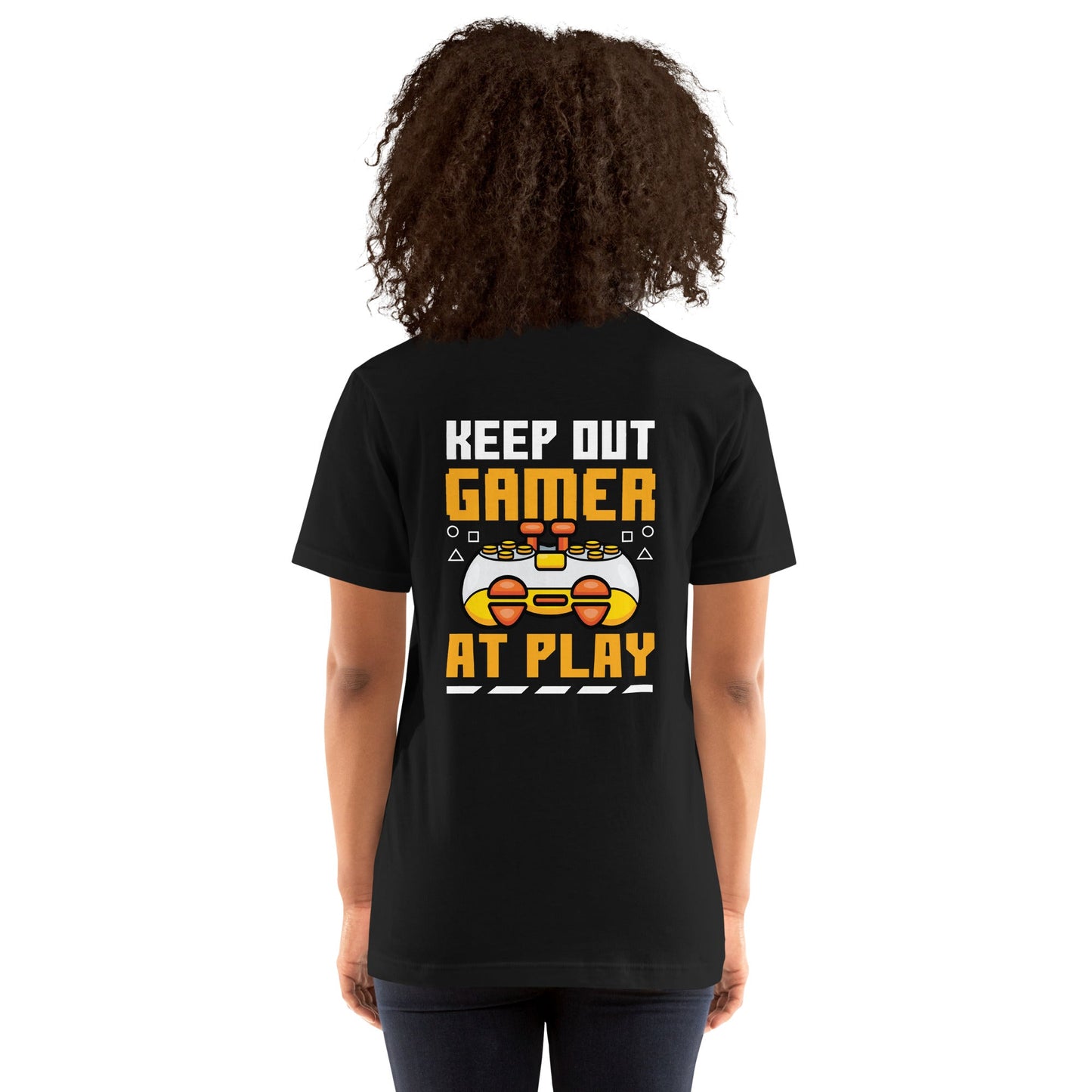 Keep Out Gamer At Play Rima 7 - Unisex t-shirt ( Back Print ) by DarkByteGear