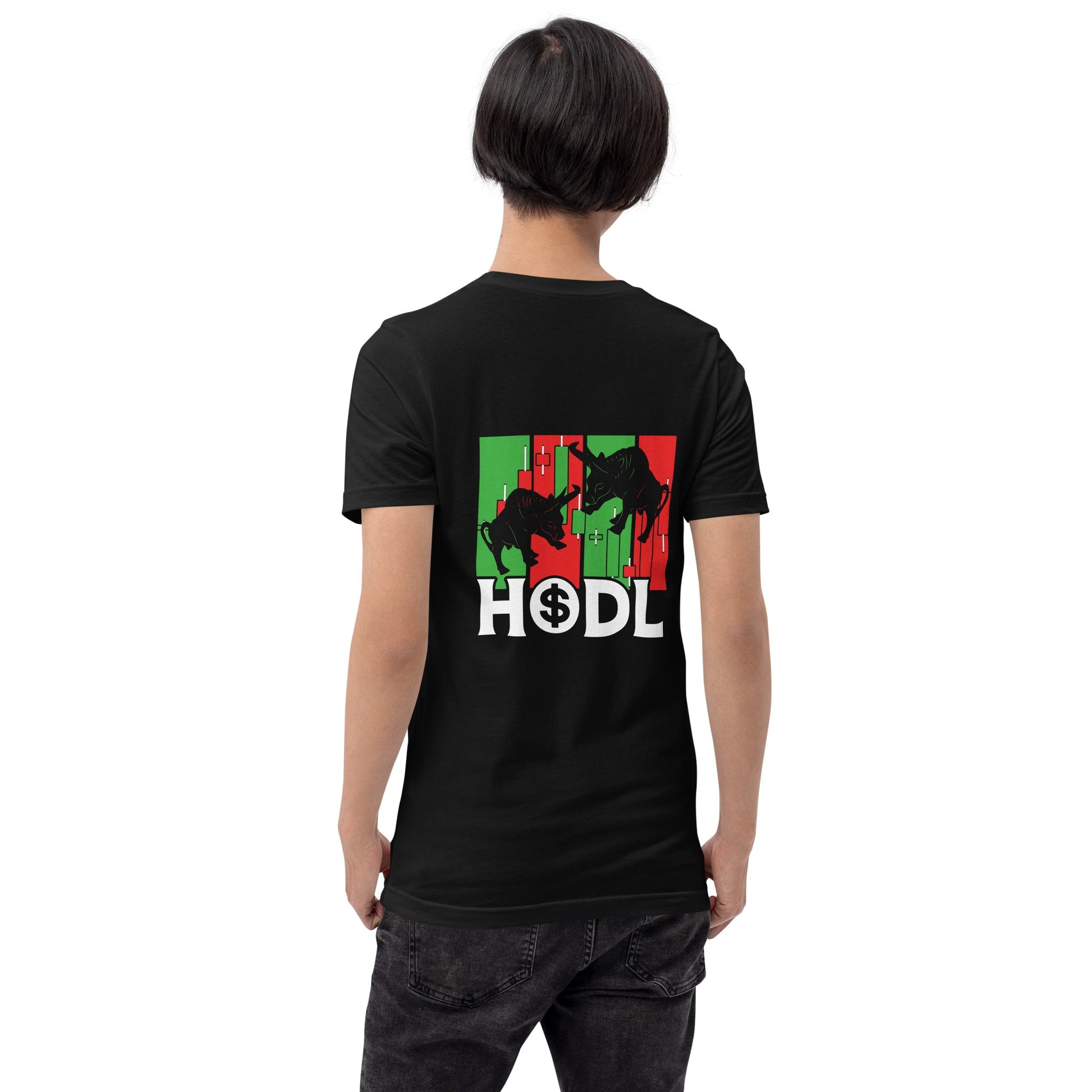 HODL - Unisex t-shirt ( Back Print ) by DarkByteGear