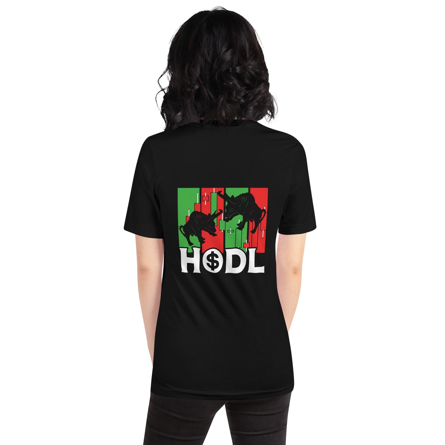 HODL - Unisex t-shirt ( Back Print ) by DarkByteGear
