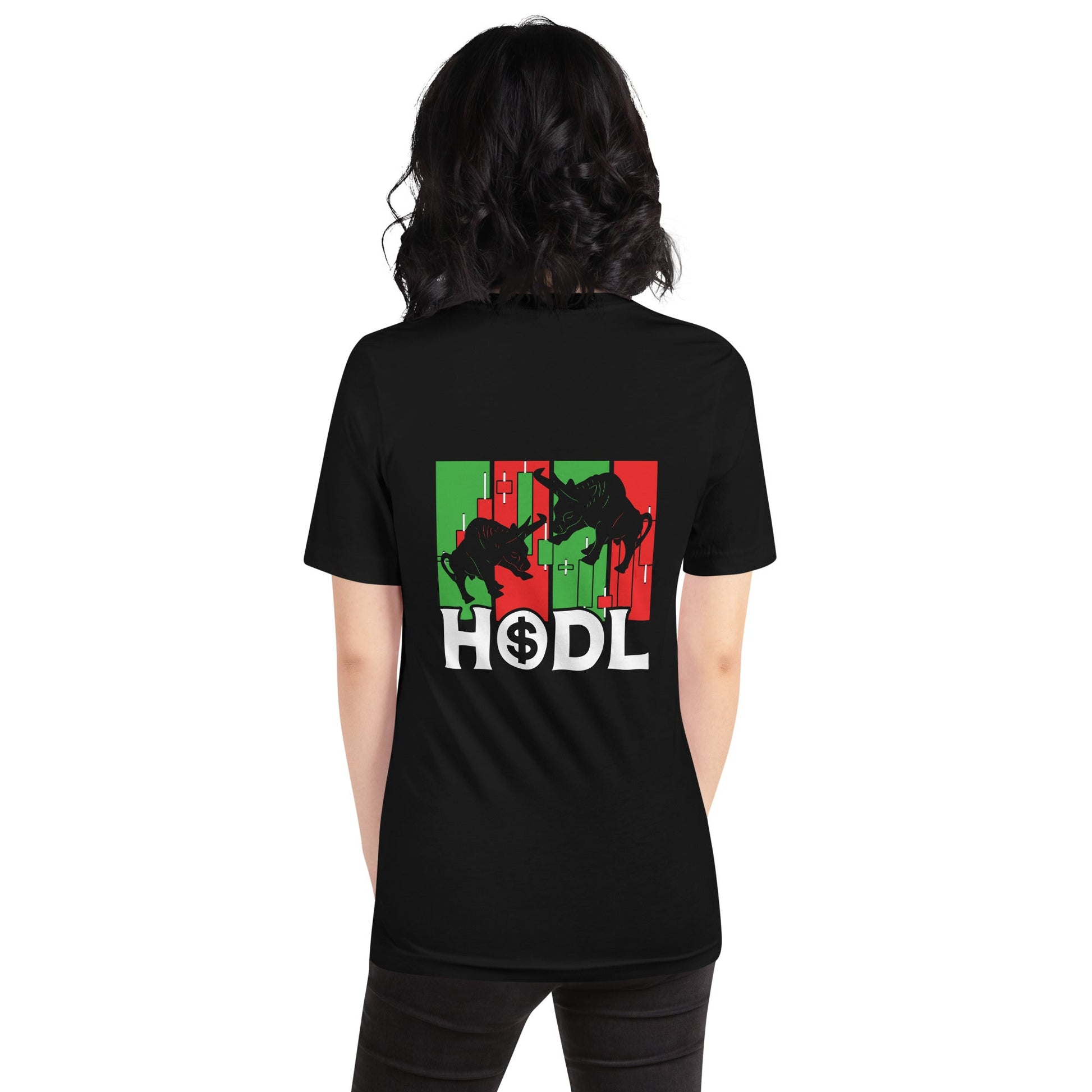 HODL - Unisex t-shirt ( Back Print ) by DarkByteGear