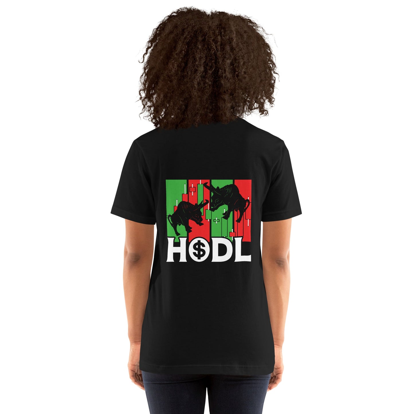 HODL - Unisex t-shirt ( Back Print ) by DarkByteGear