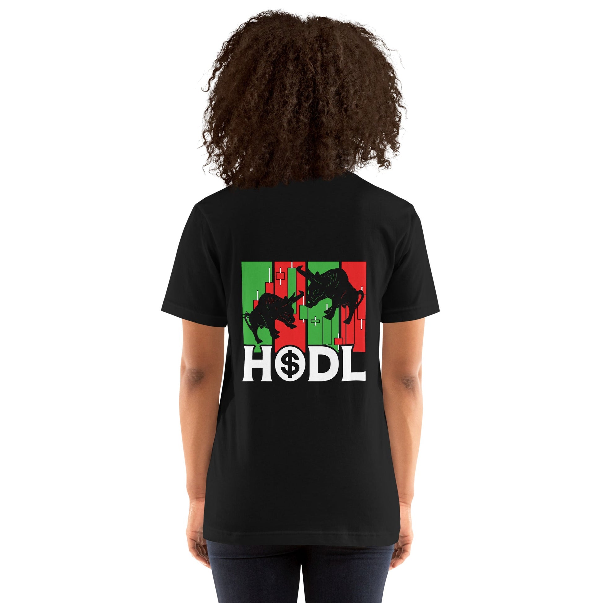 HODL - Unisex t-shirt ( Back Print ) by DarkByteGear