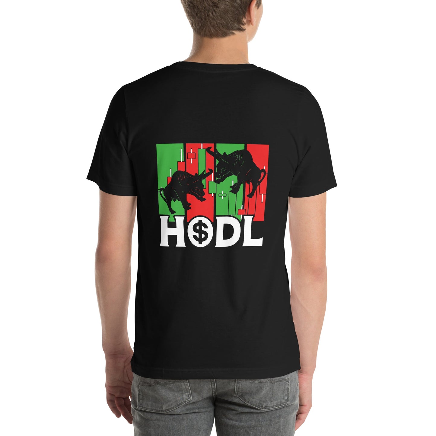 HODL - Unisex t-shirt ( Back Print ) by DarkByteGear