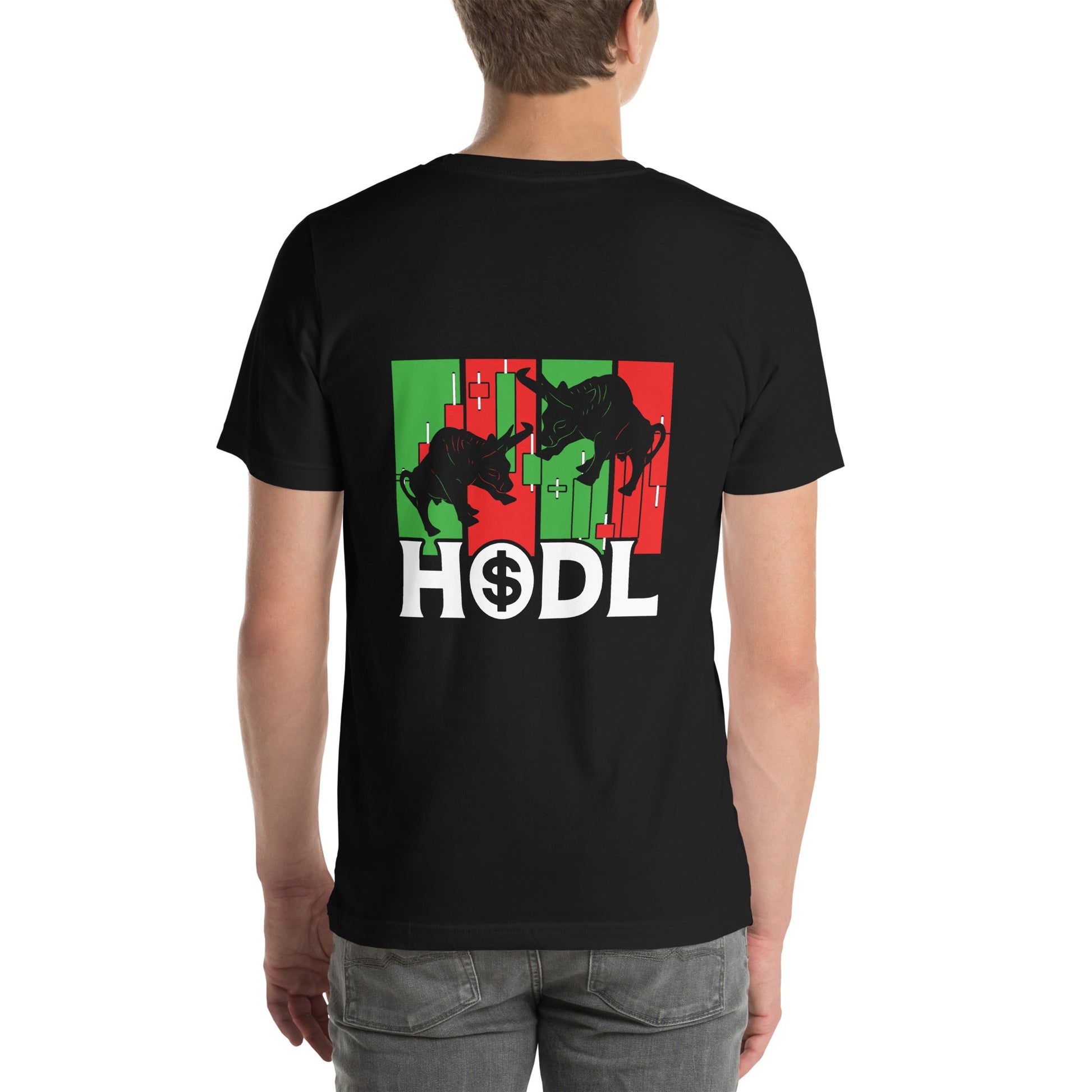 HODL - Unisex t-shirt ( Back Print ) by DarkByteGear