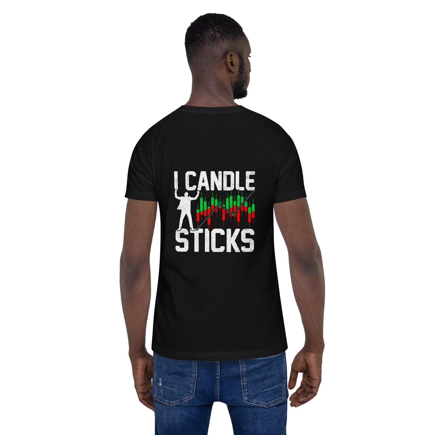 I Candle Stick - Unisex t-shirt ( Back Print ) by DarkByteGear