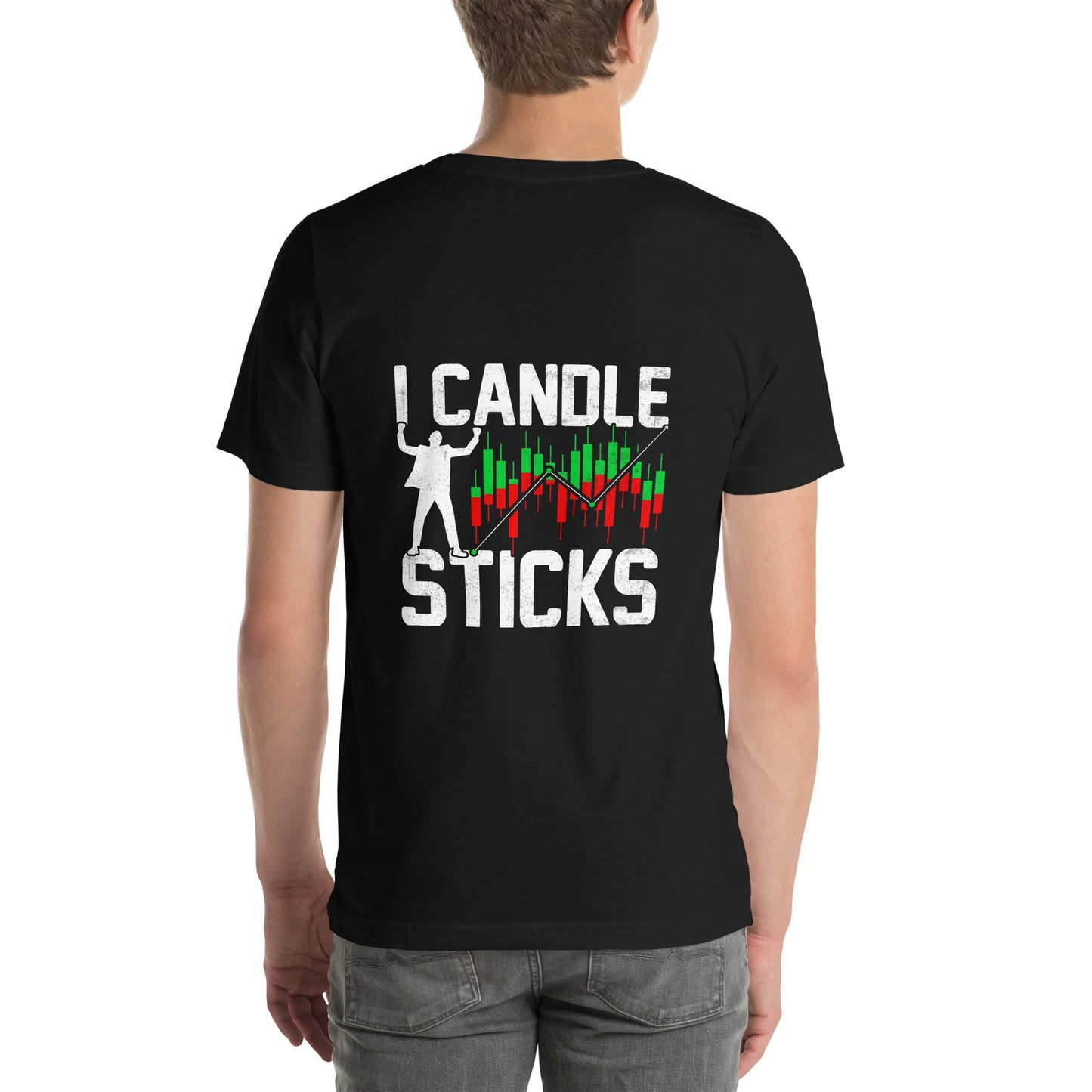 I Candle Stick - Unisex t-shirt ( Back Print ) by DarkByteGear