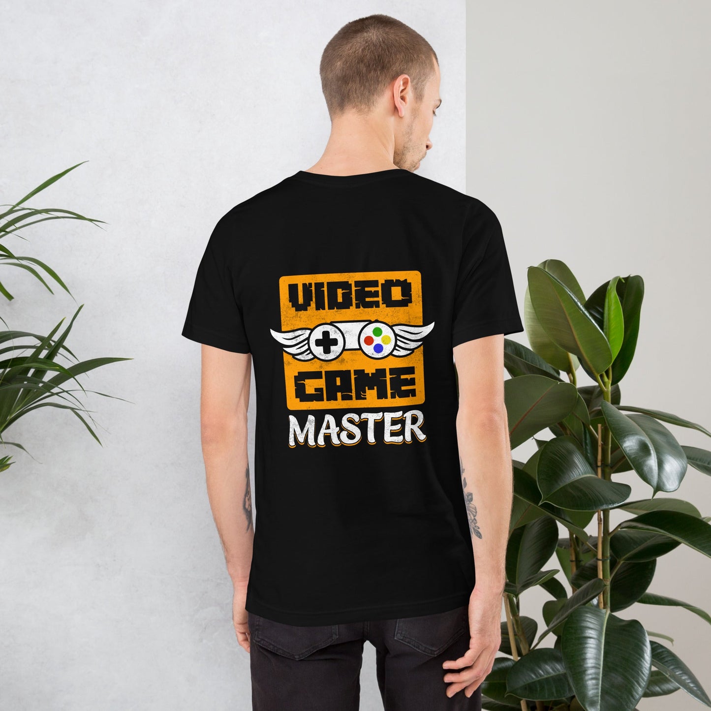 VIDEO GAME MASTER (MAHFUZ) - Unisex t-shirt ( Back Print ) by DarkByteGear