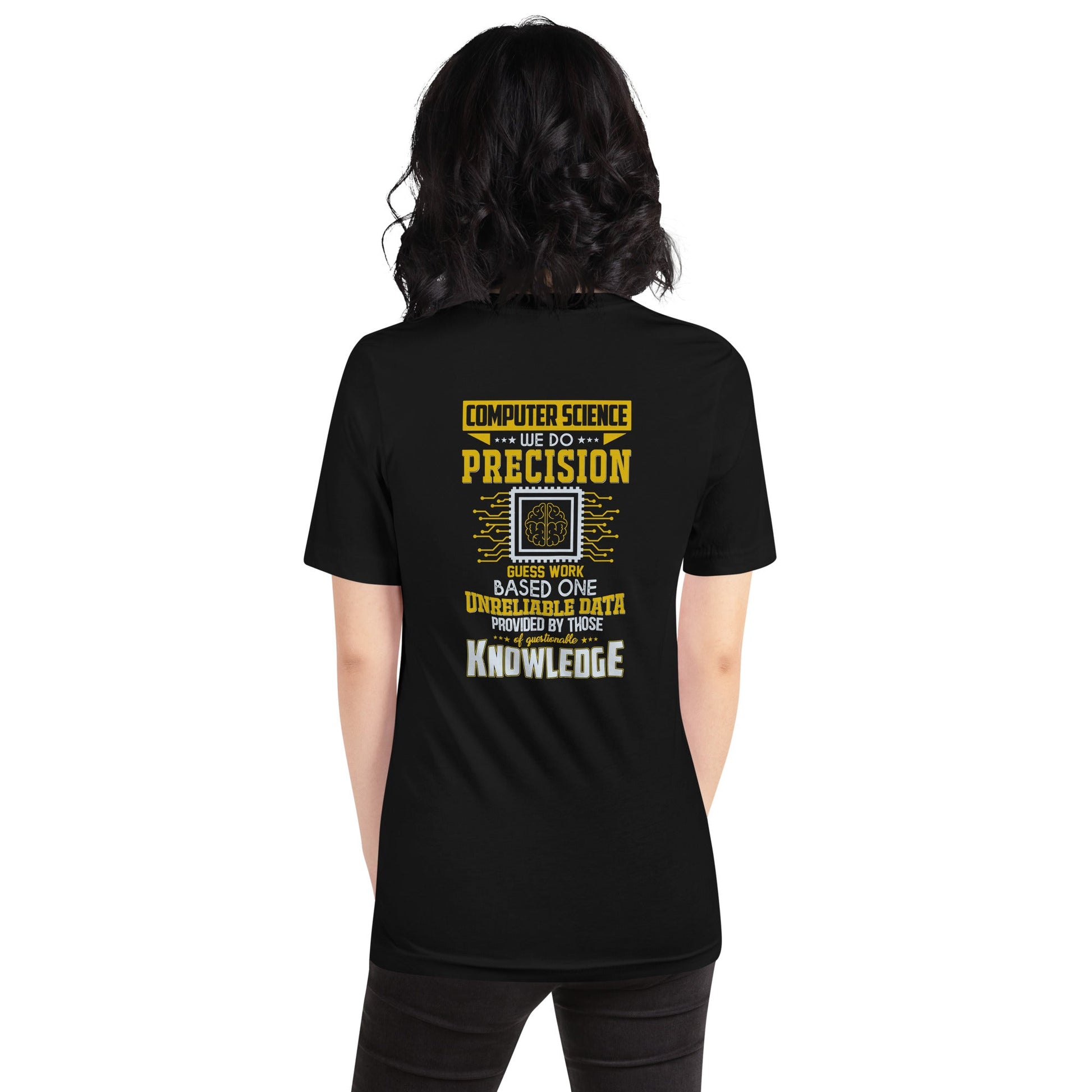 Computer Science: We do V1 - Unisex t-shirt ( Back Print ) by DarkByteGear