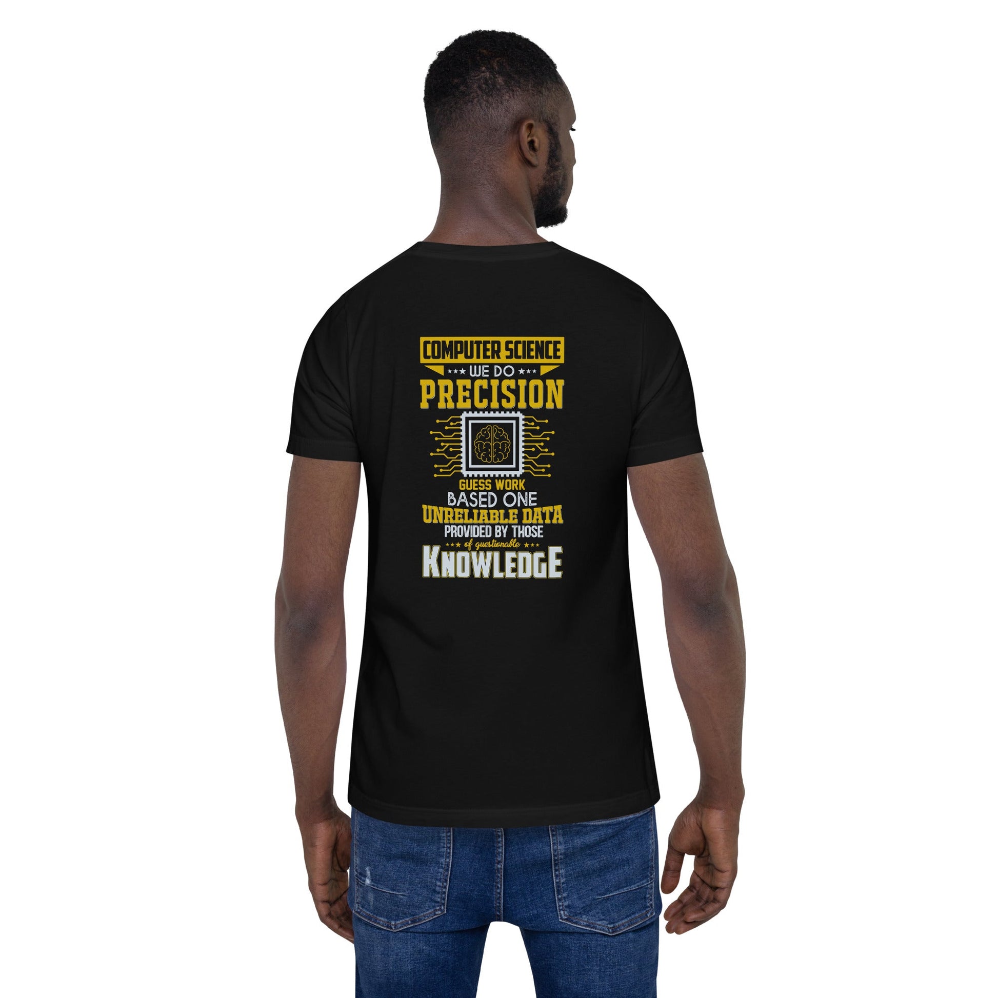 Computer Science: We do V1 - Unisex t-shirt ( Back Print ) by DarkByteGear
