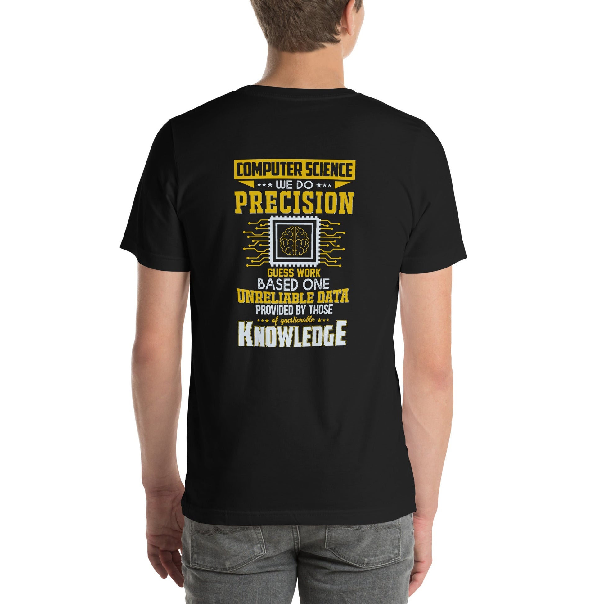 Computer Science: We do V1 - Unisex t-shirt ( Back Print ) by DarkByteGear