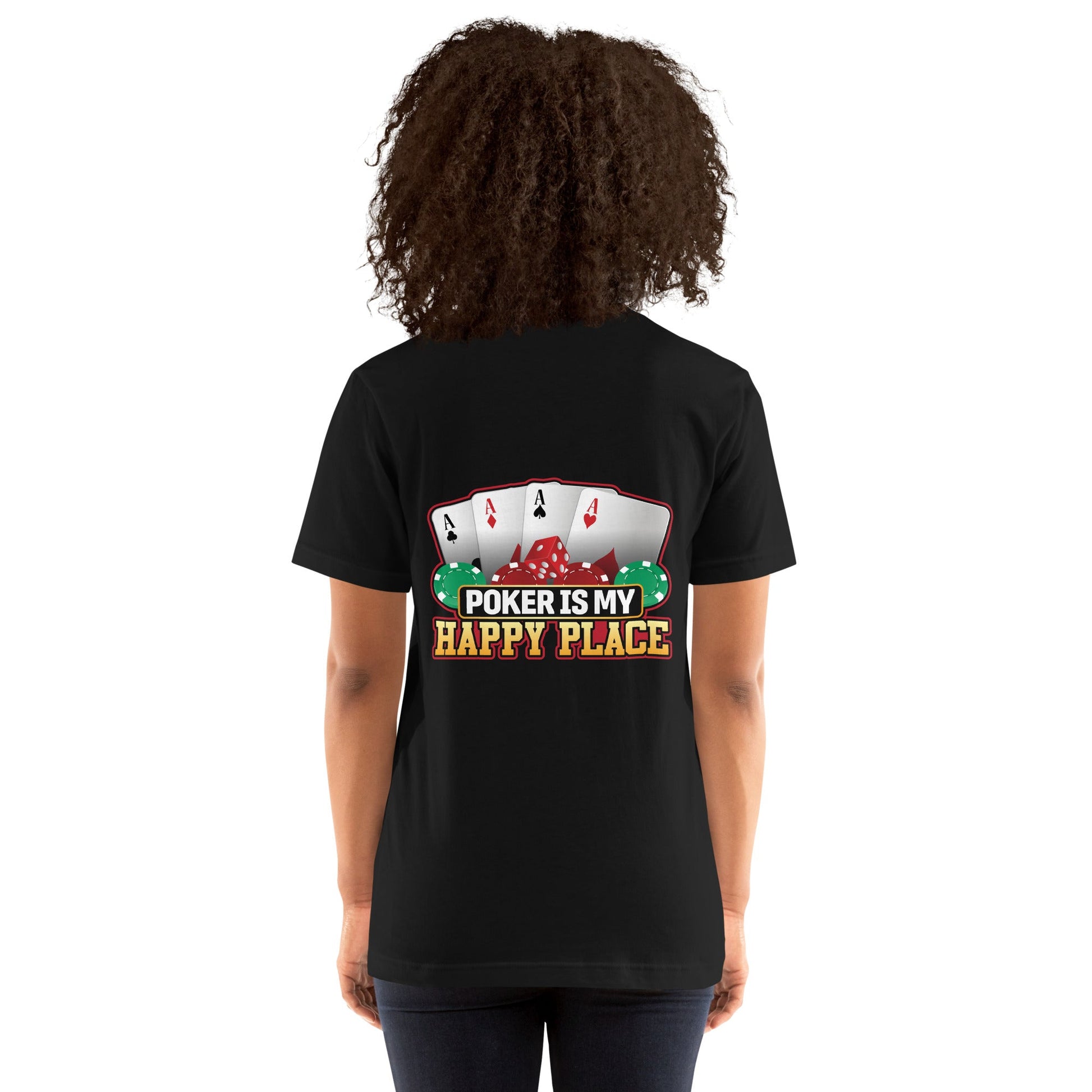 Poker Dad is like a Normal Dad but much Cooler - Unisex t-shirt ( Back Print ) by DarkByteGear