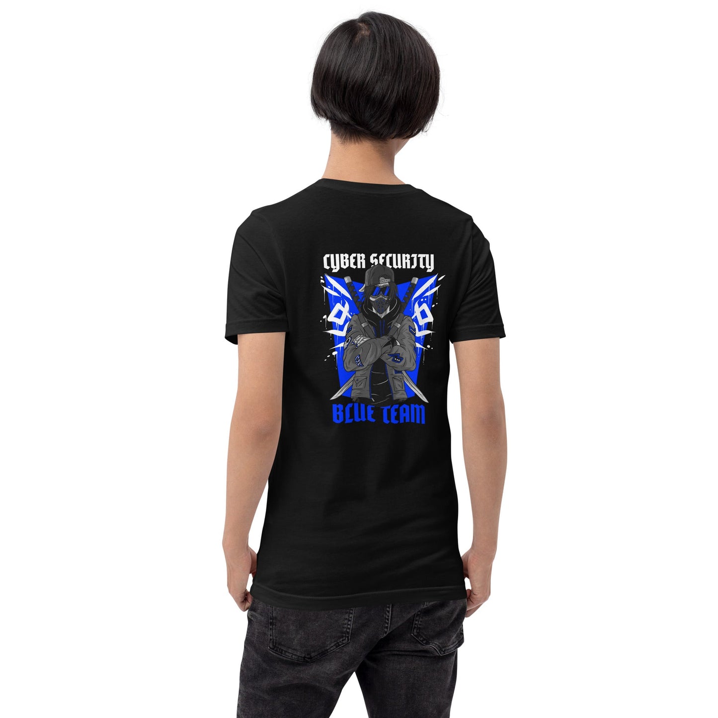 Cyber Security Blue Team V3 - Unisex t-shirt ( Back Print ) by DarkByteGear