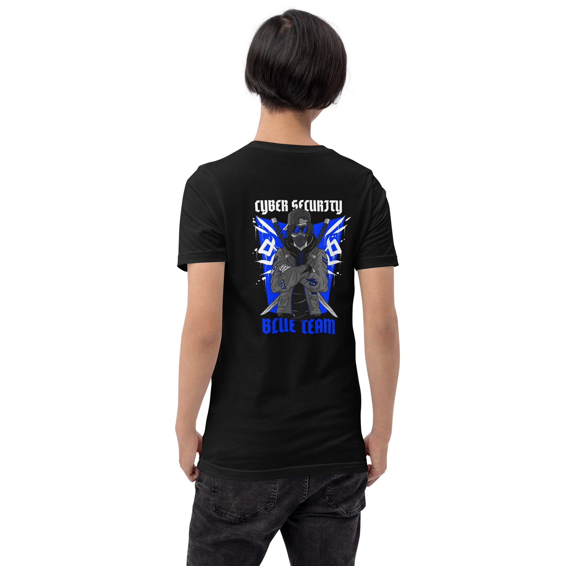 Cyber Security Blue Team V3 - Unisex t-shirt ( Back Print ) by DarkByteGear