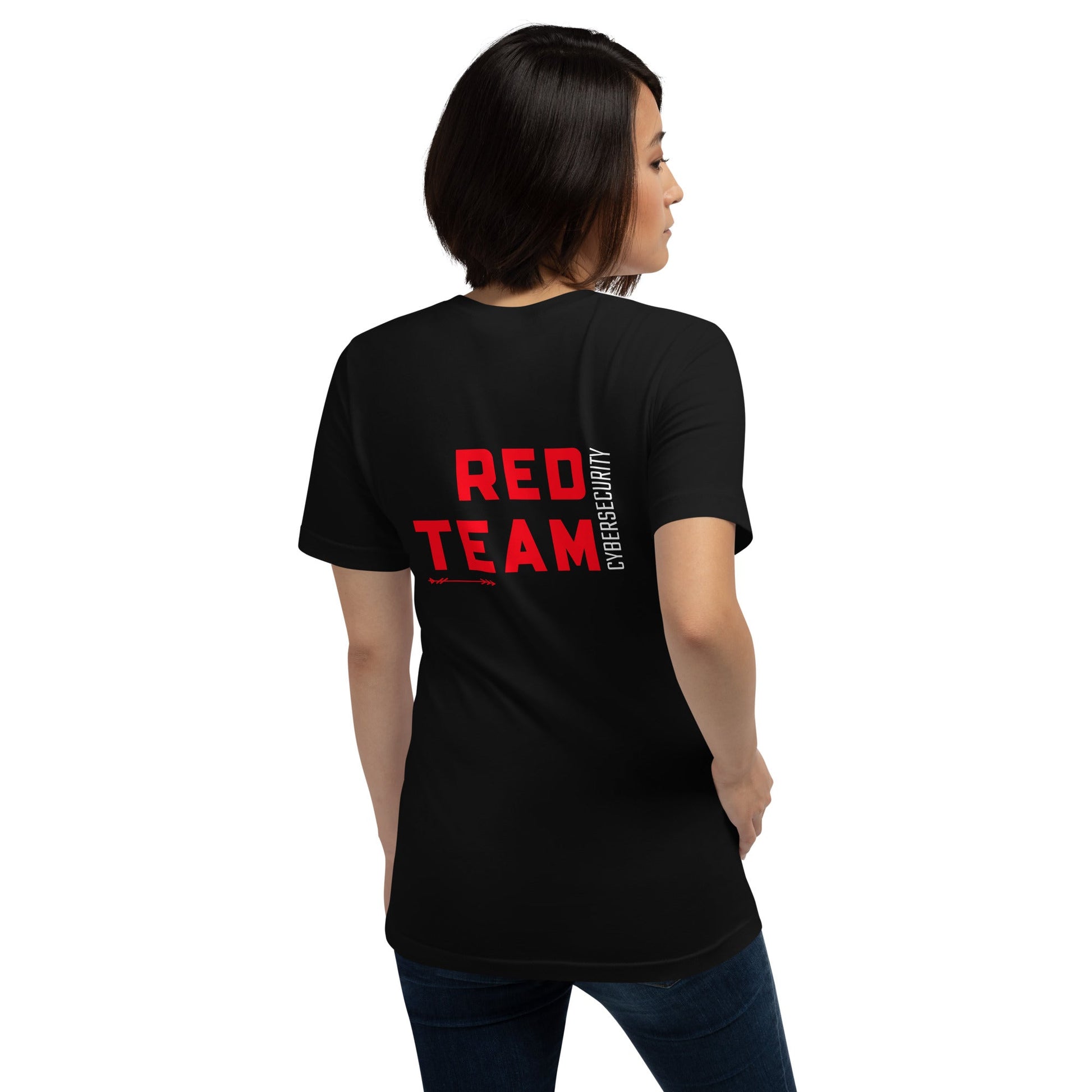 Cyber Security Red Team V8 - Unisex t-shirt ( Back Print ) by DarkByteGear