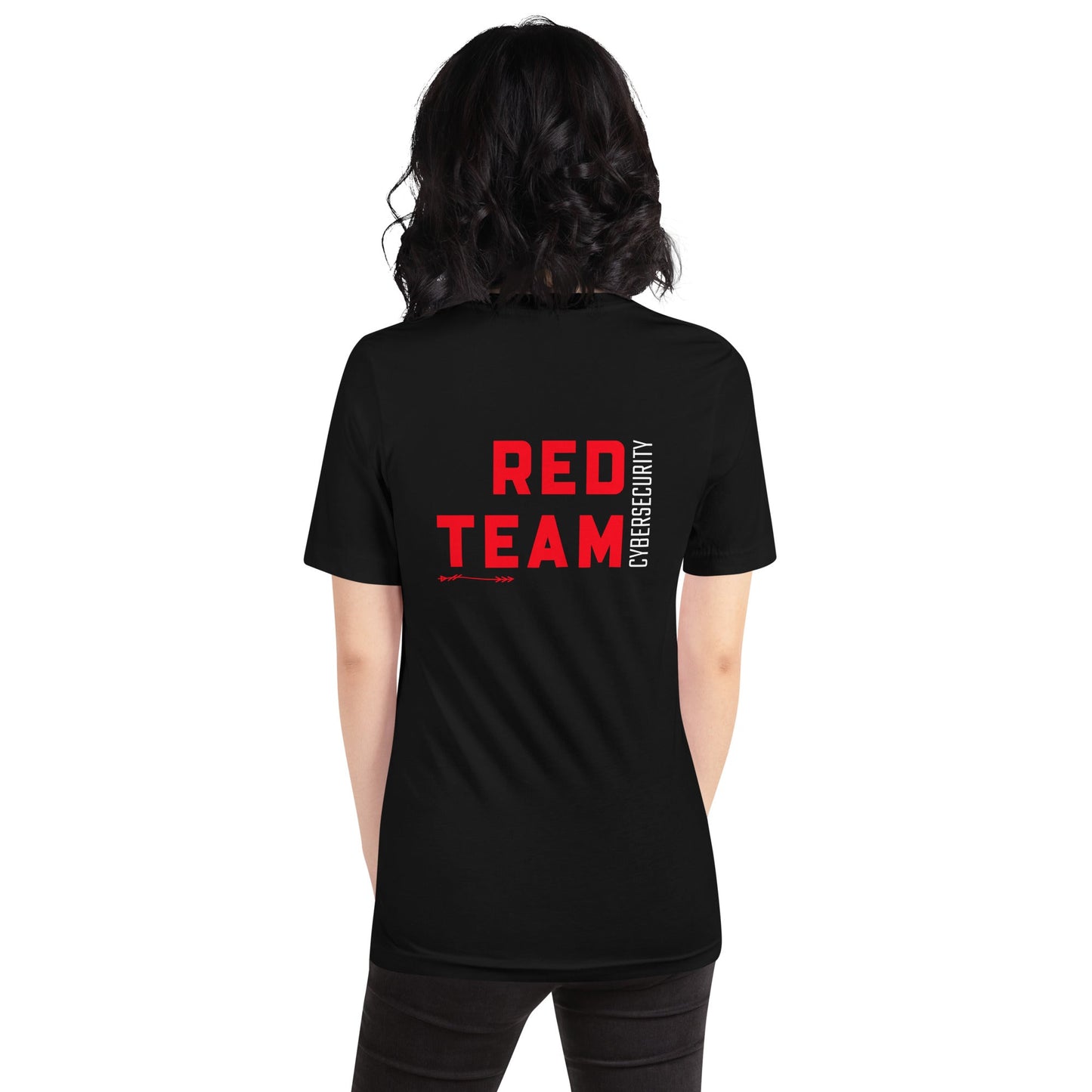 Cyber Security Red Team V8 - Unisex t-shirt ( Back Print ) by DarkByteGear