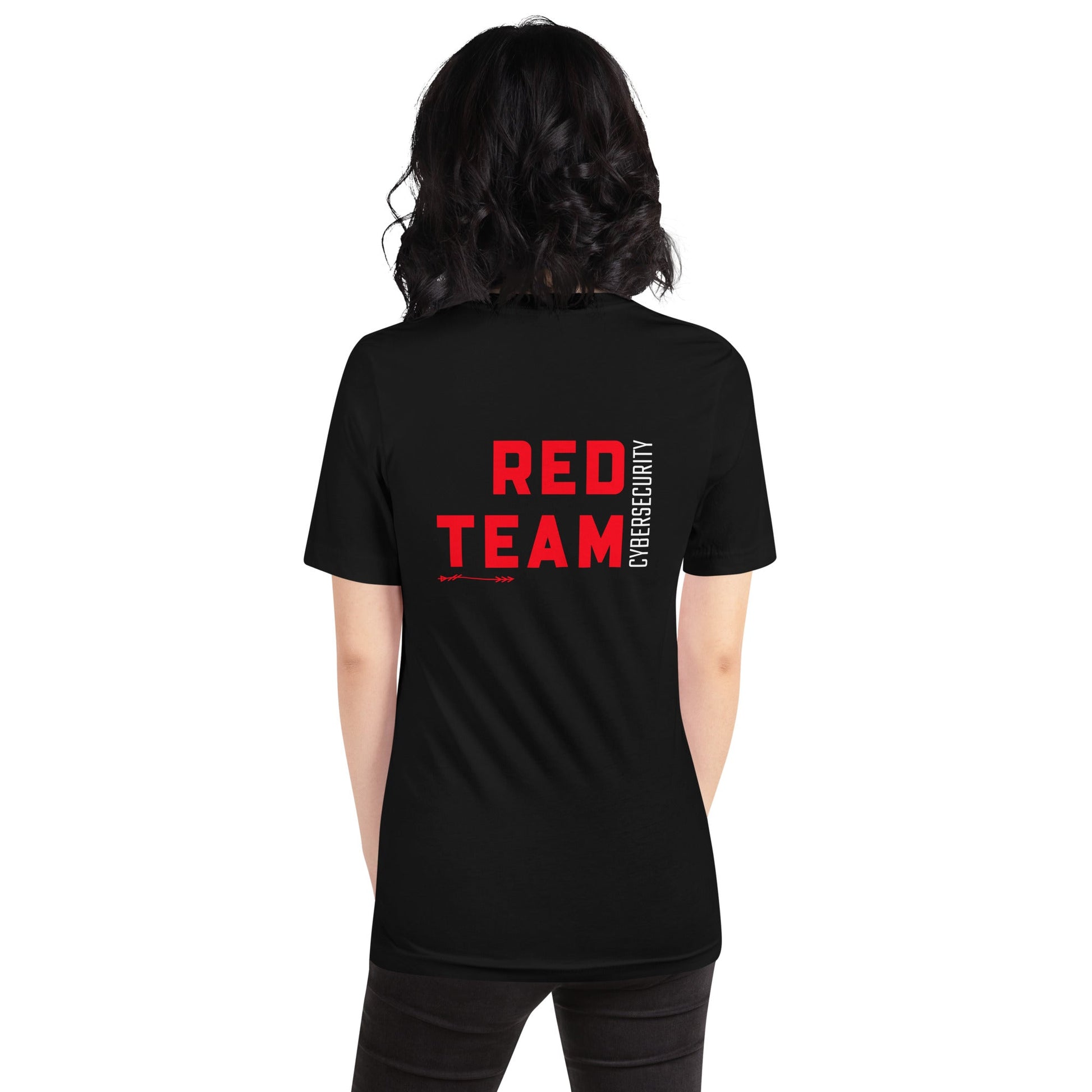 Cyber Security Red Team V8 - Unisex t-shirt ( Back Print ) by DarkByteGear