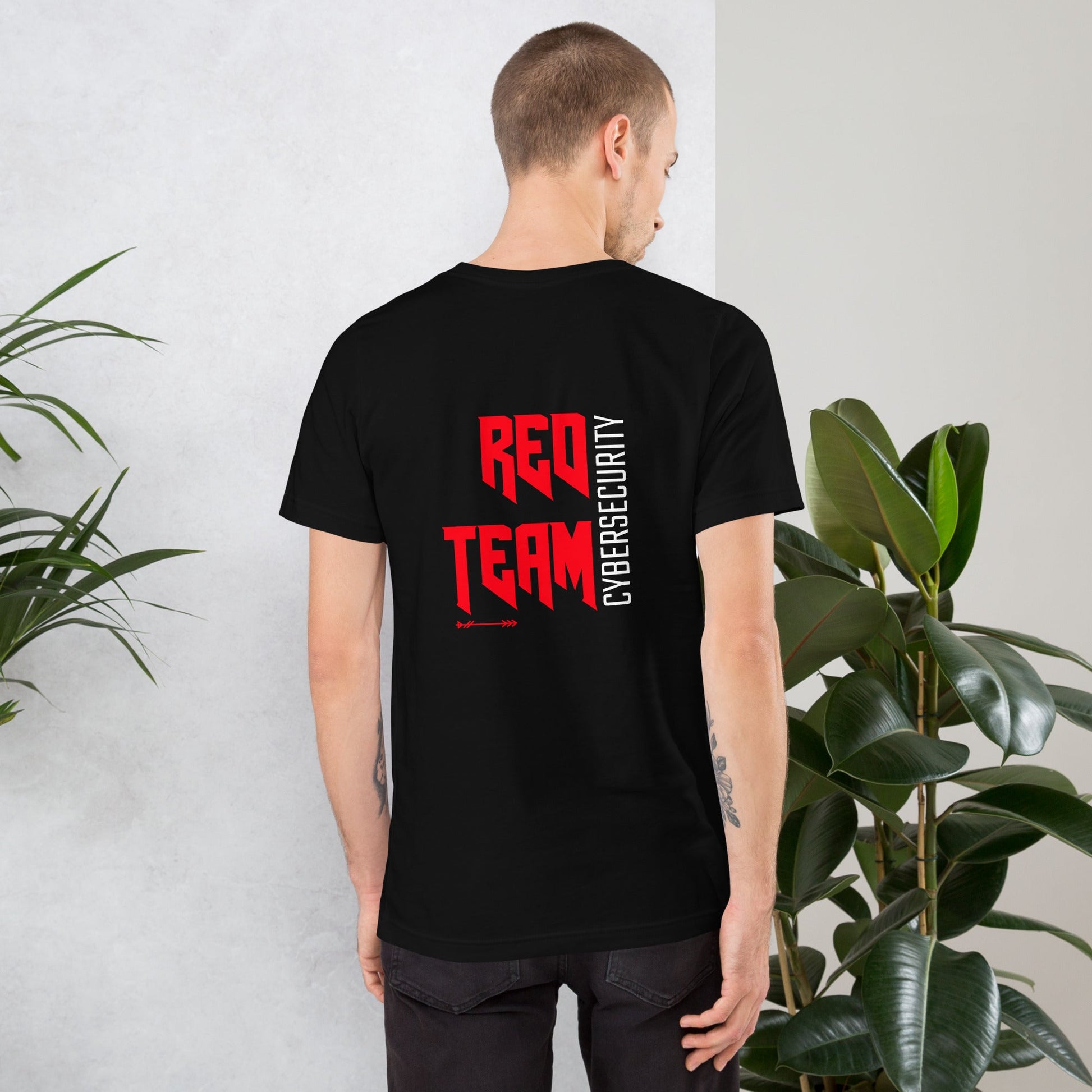 Cyber Security Red Team V9 - Unisex t-shirt ( Back Print ) by DarkByteGear