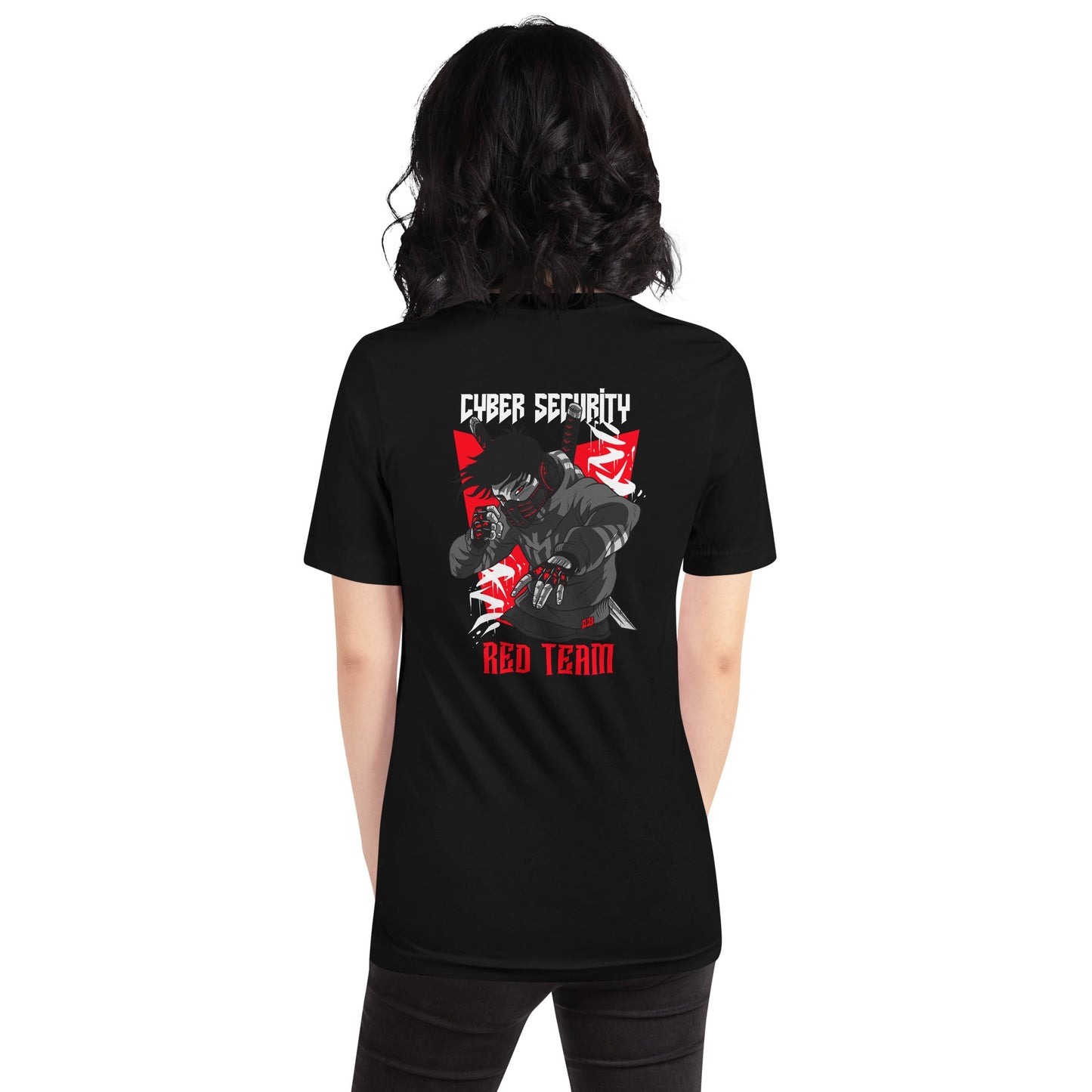 Cyber Security Red Team V3 - Unisex t-shirt ( Back Print ) by DarkByteGear