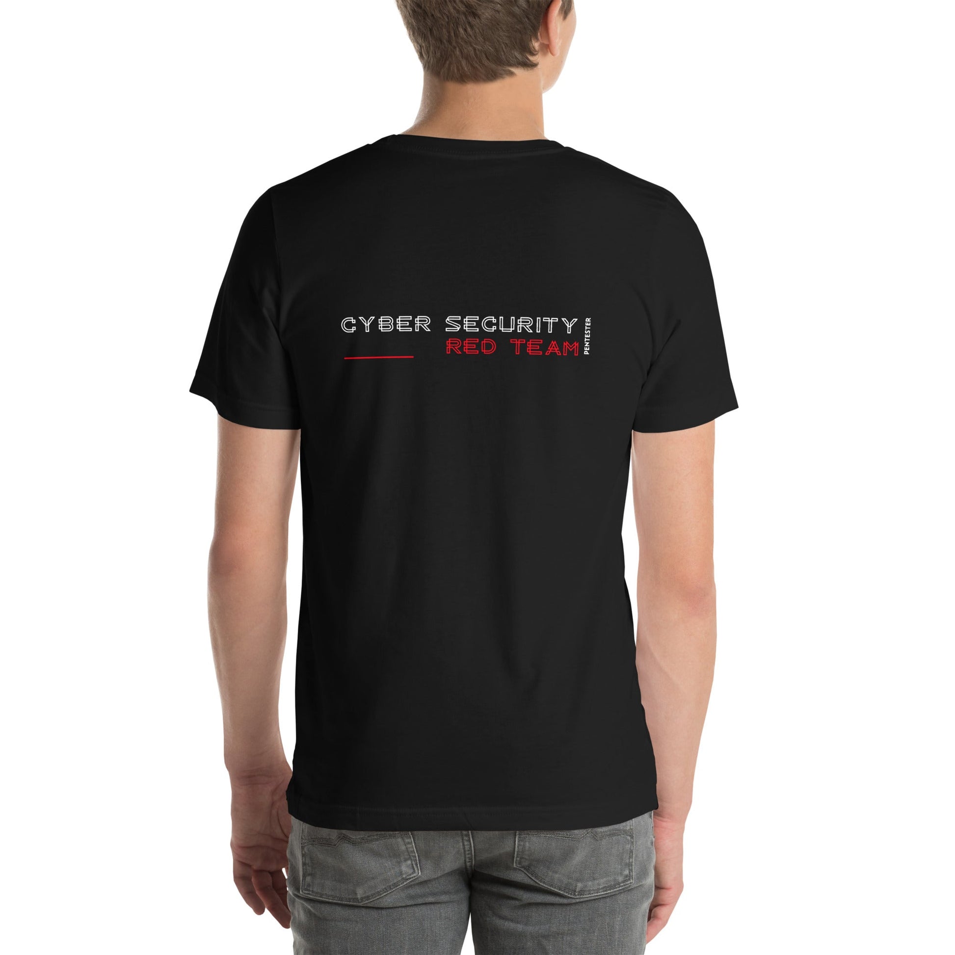 Cyber Security Red Team V2 - Unisex t-shirt ( Back Print ) by DarkByteGear