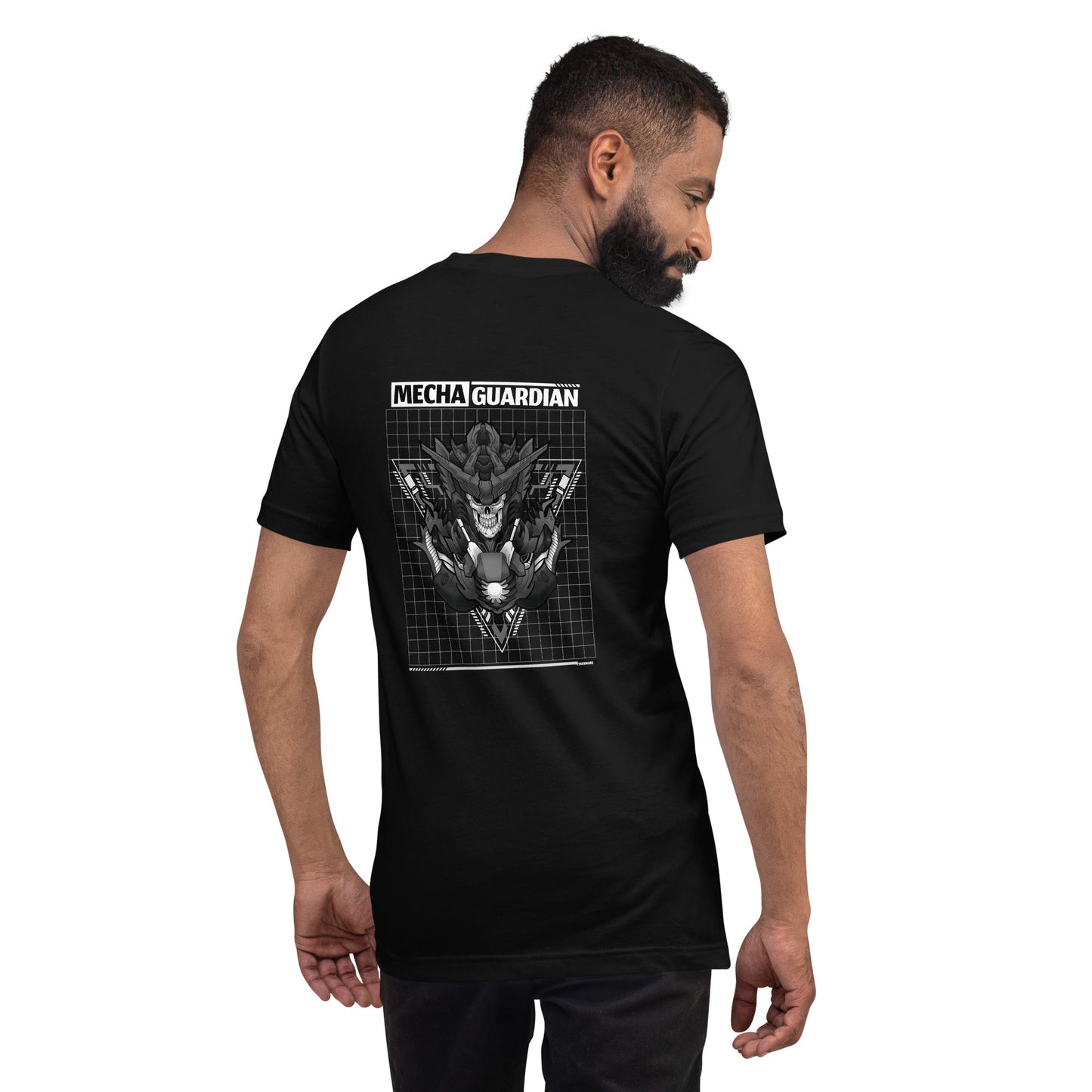 Mecha Guardian - Unisex t-shirt ( Back Print ) by DarkByteGear