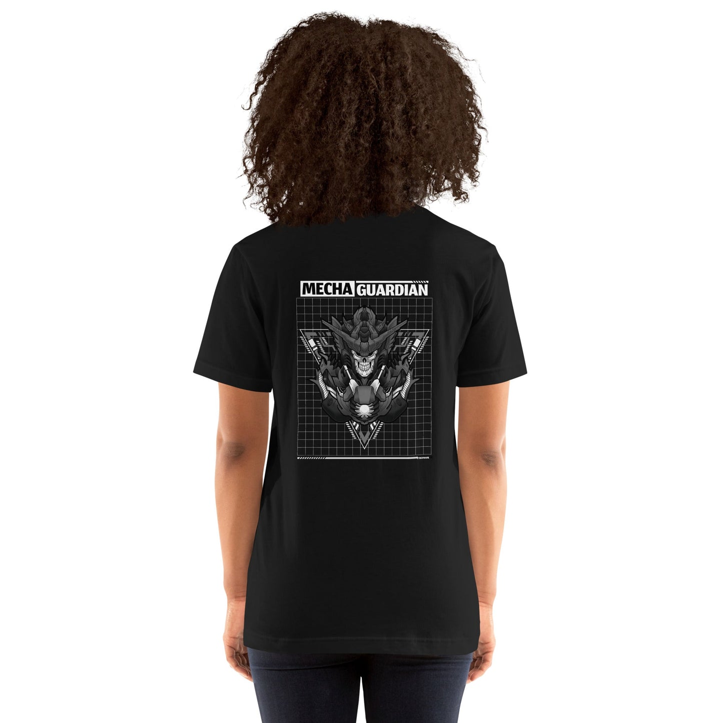 Mecha Guardian - Unisex t-shirt ( Back Print ) by DarkByteGear