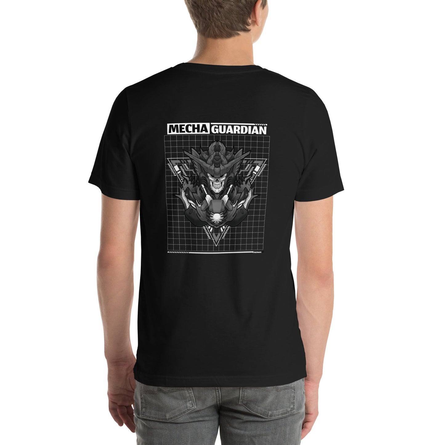 Mecha Guardian - Unisex t-shirt ( Back Print ) by DarkByteGear