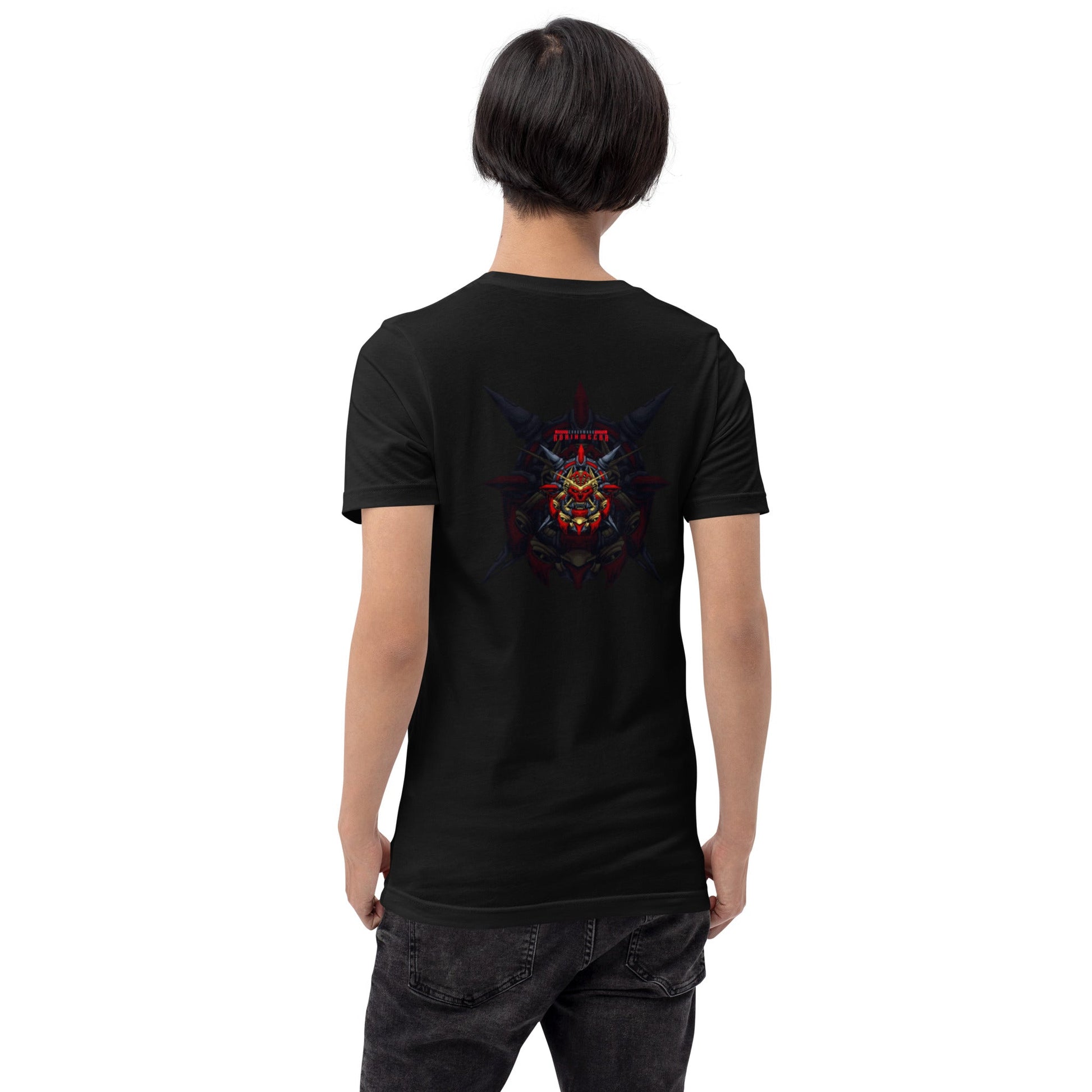 Cyberware Ronin Mecha - Unisex t-shirt ( Back Print ) by DarkByteGear