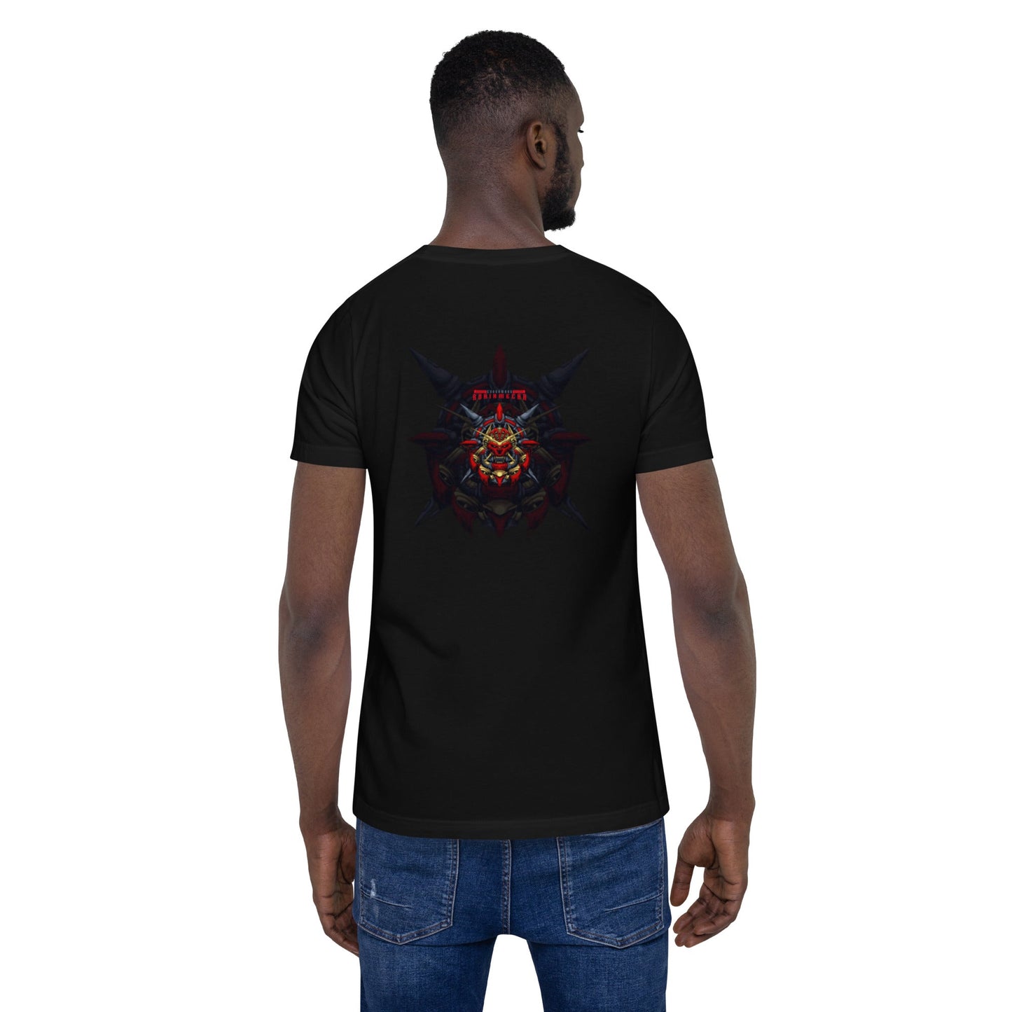 Cyberware Ronin Mecha - Unisex t-shirt ( Back Print ) by DarkByteGear