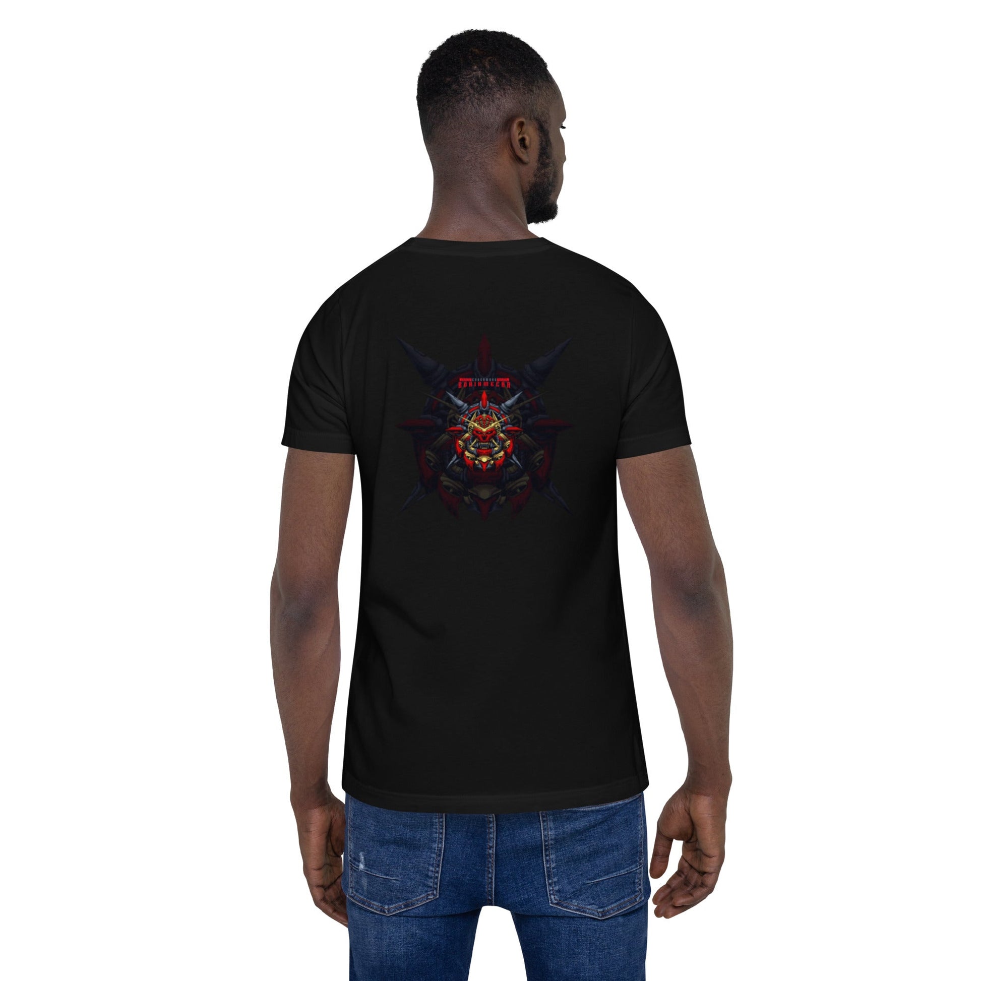 Cyberware Ronin Mecha - Unisex t-shirt ( Back Print ) by DarkByteGear