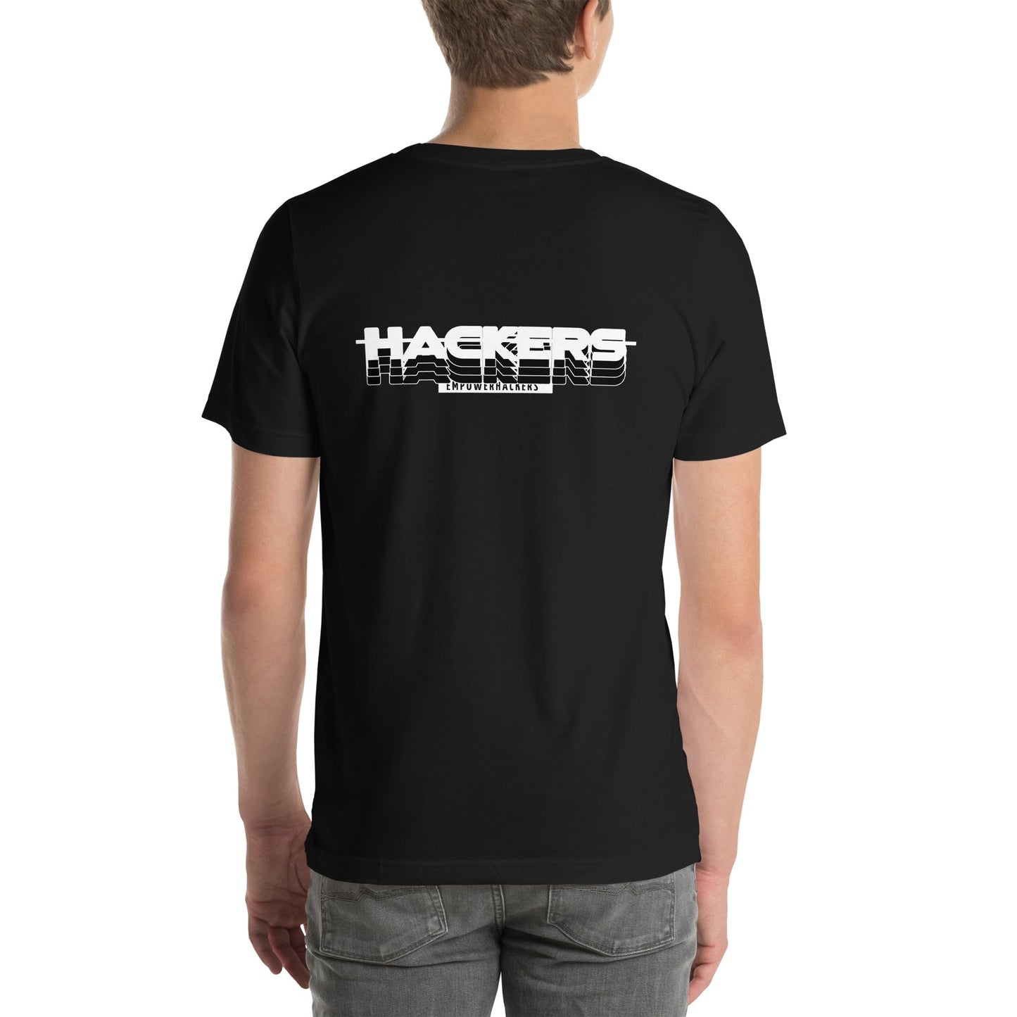 Hackers Empower Hackers V3 - Unisex t-shirt ( Back Print ) by DarkByteGear