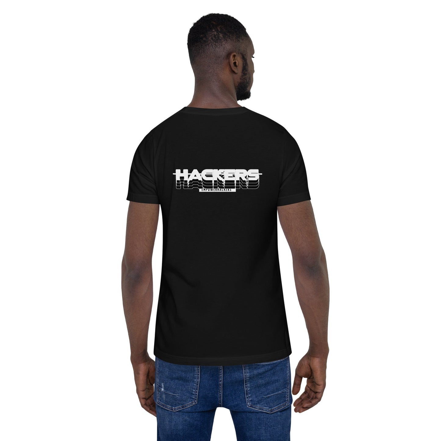 Hackers Empower Hackers V3 - Unisex t-shirt ( Back Print ) by DarkByteGear