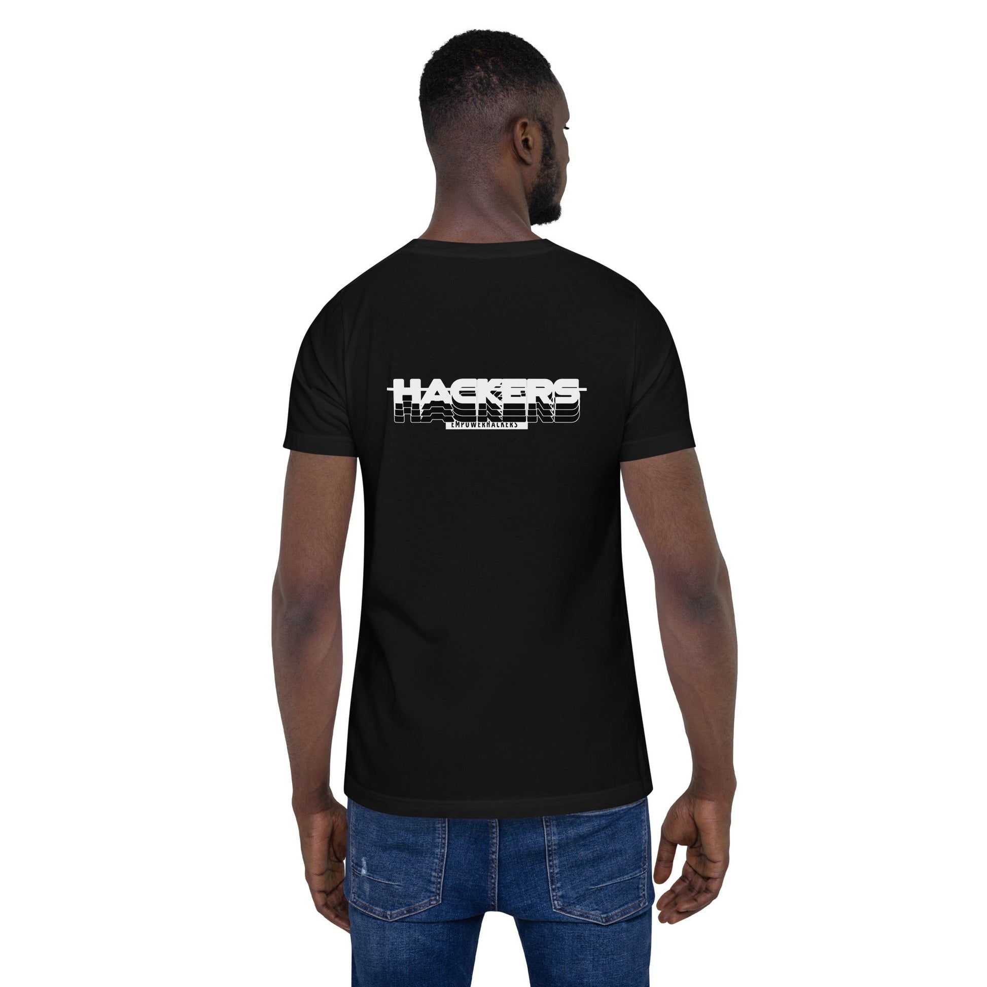 Hackers Empower Hackers V3 - Unisex t-shirt ( Back Print ) by DarkByteGear
