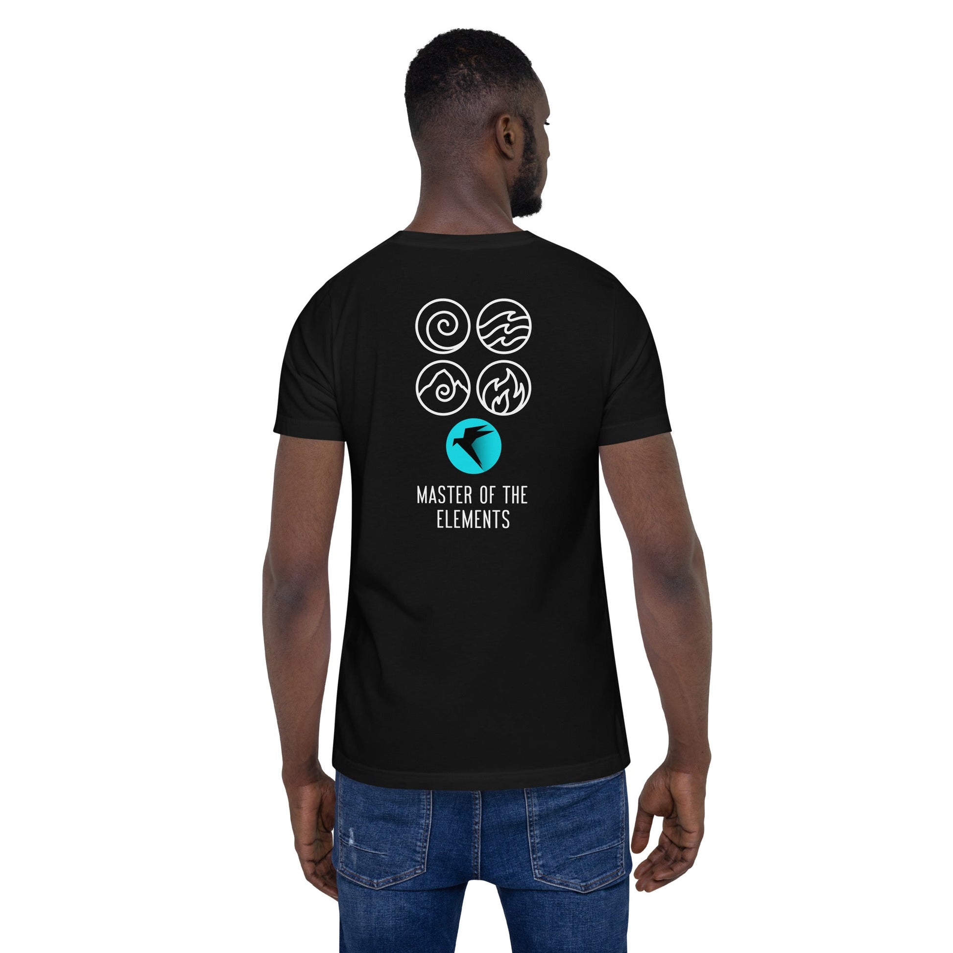 Master of Elements - Unisex t-shirt ( Back Print ) by DarkByteGear