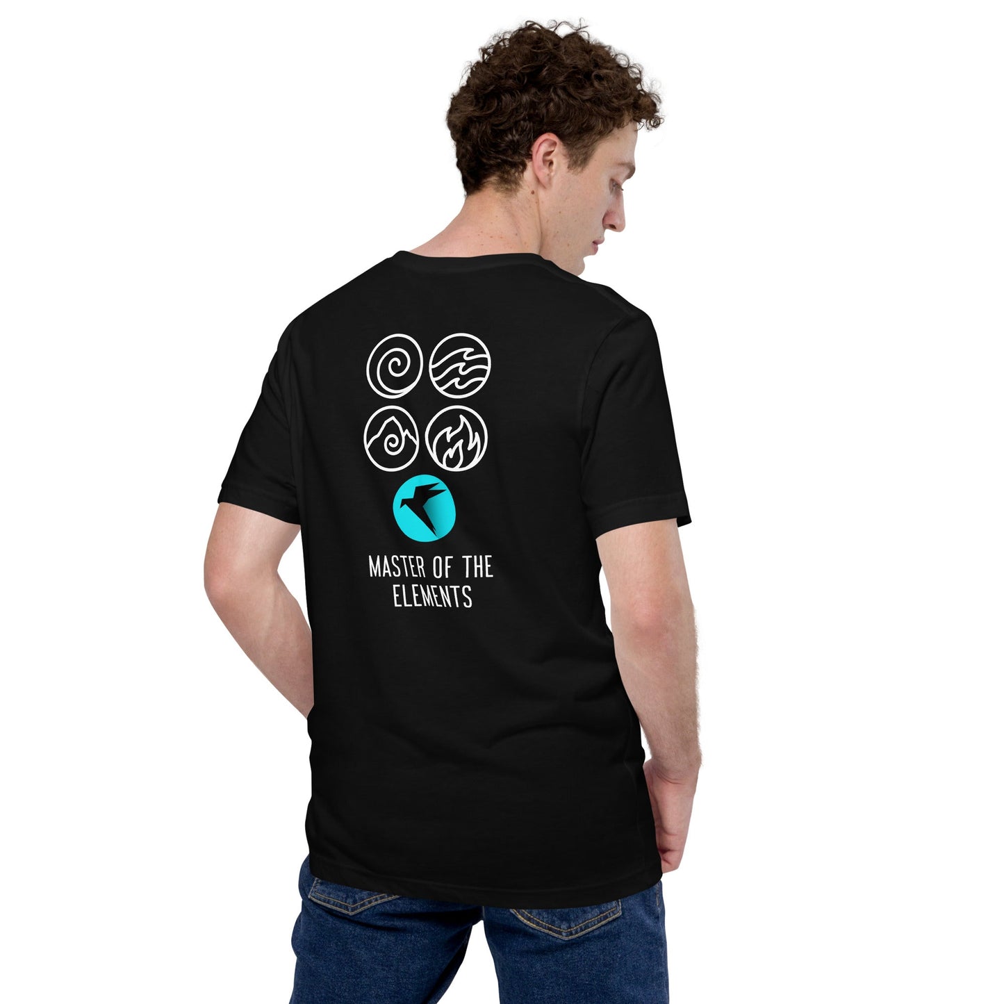 Master of Elements - Unisex t-shirt ( Back Print ) by DarkByteGear
