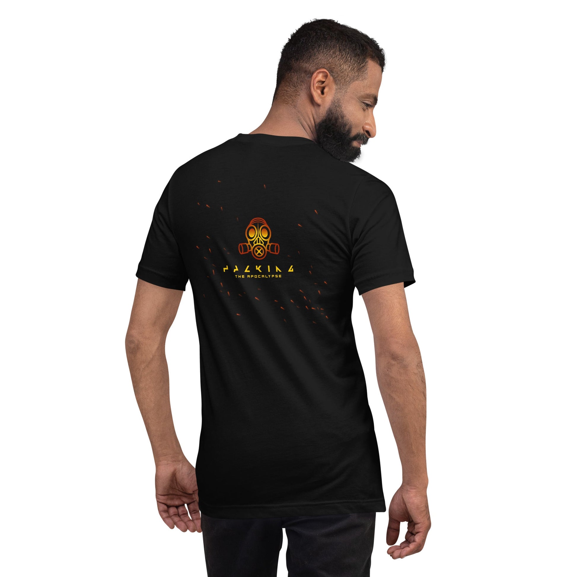 Hacking the apocalypse - Unisex t-shirt ( Back Print ) by DarkByteGear
