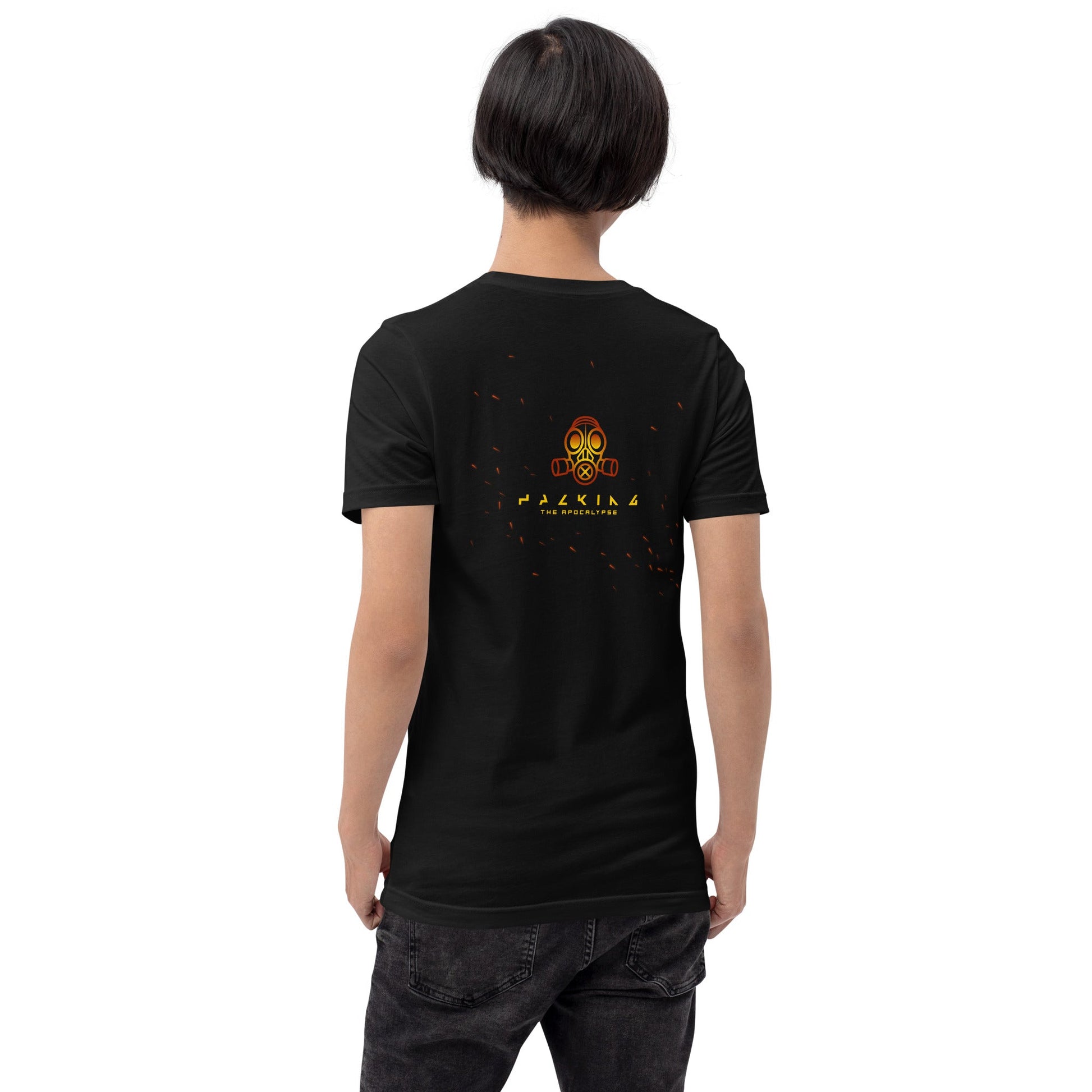 Hacking the apocalypse - Unisex t-shirt ( Back Print ) by DarkByteGear