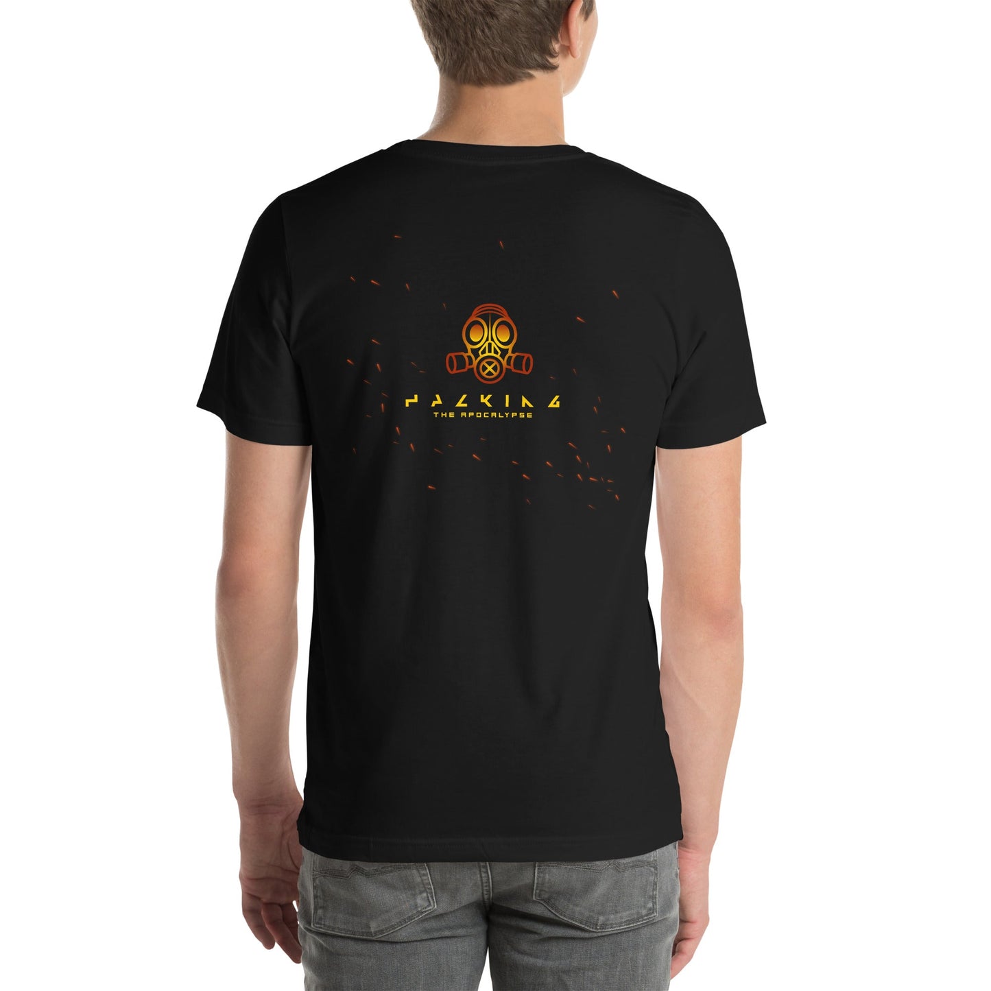 Hacking the apocalypse - Unisex t-shirt ( Back Print ) by DarkByteGear