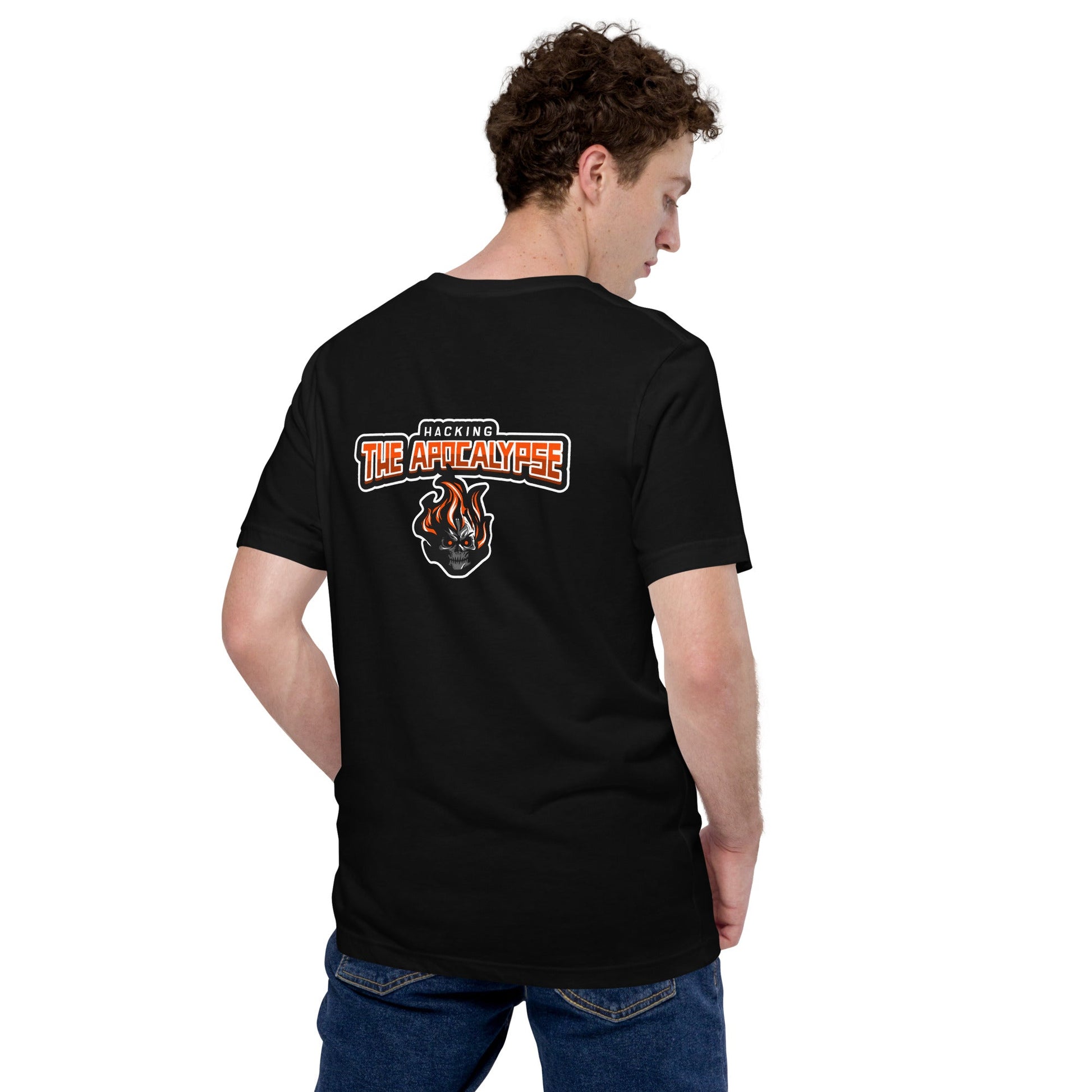 Hacking the Apocalypse V1 - Unisex t-shirt ( Back Print ) by DarkByteGear