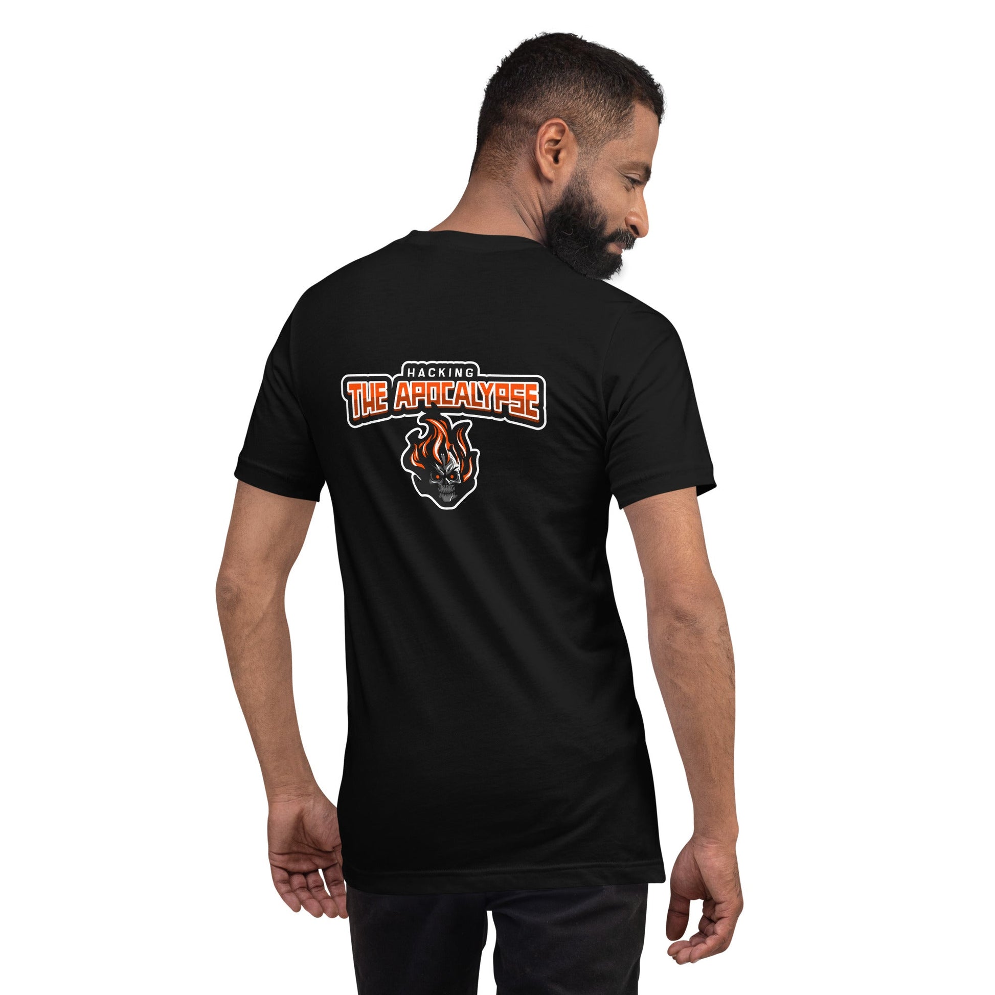 Hacking the Apocalypse V1 - Unisex t-shirt ( Back Print ) by DarkByteGear
